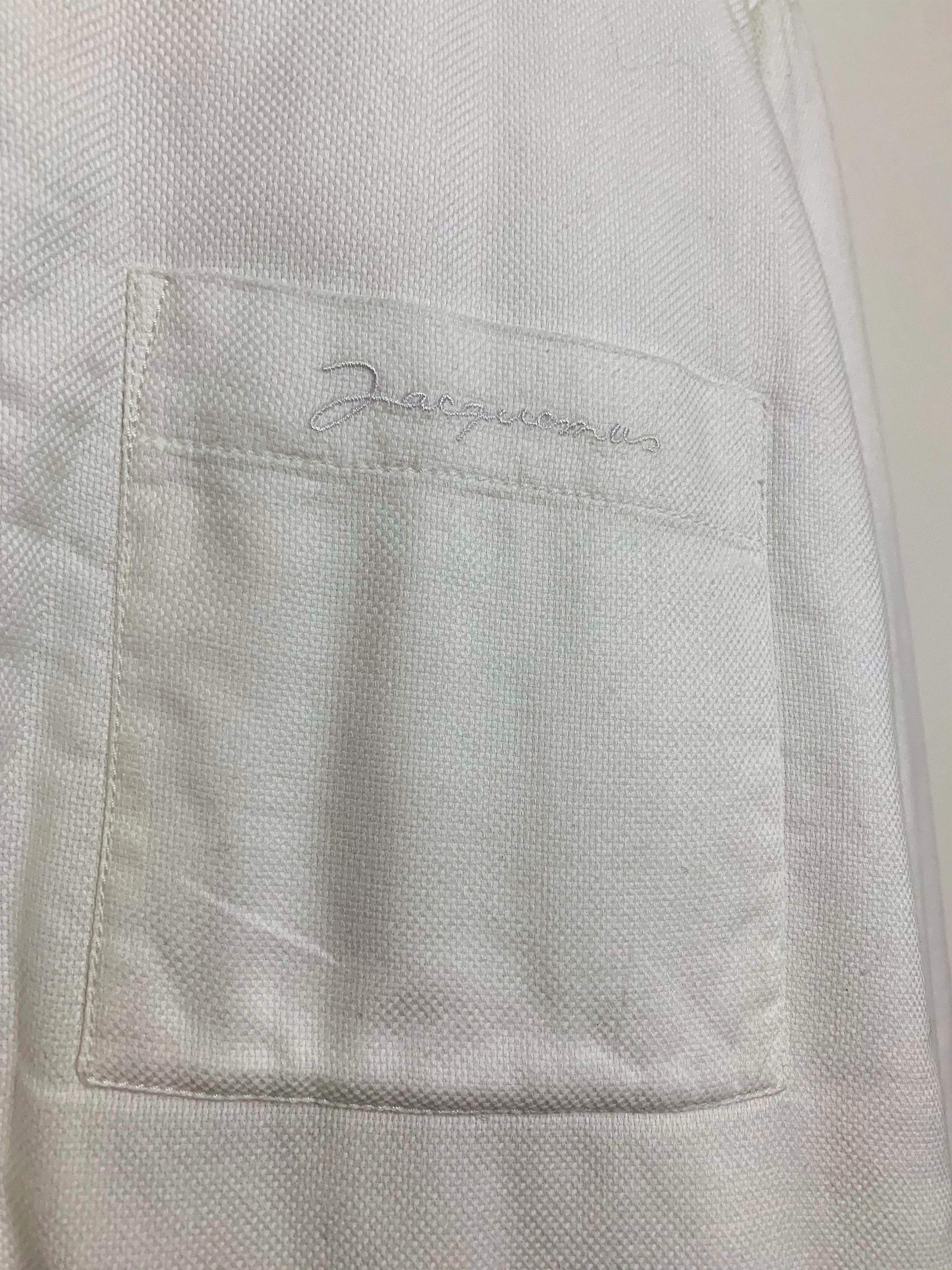 Jacquemus White La Chemise Shirt Jacket Size US L / EU 52-54 / 3 - 4 Thumbnail