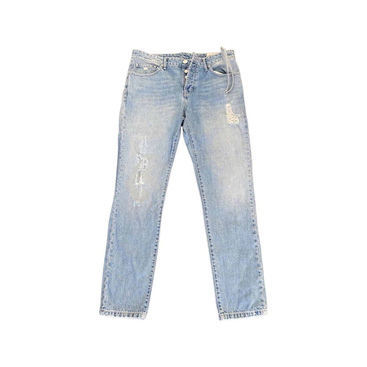 Kith KITH Distressed Light Wash Jeans Size US 32 / EU 48 - 1 Thumbnail