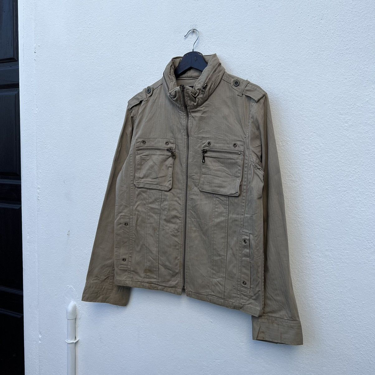 Japanese Brand VINTAGE ROUSHATTE SANFORIZED UNION MADE BIKER JACKET Size US M / EU 48-50 / 2 - 2 Thumbnail