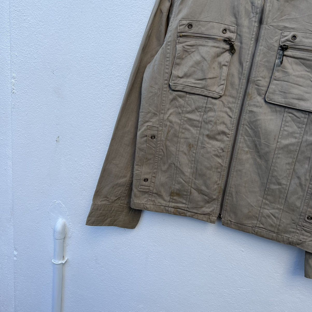 Japanese Brand VINTAGE ROUSHATTE SANFORIZED UNION MADE BIKER JACKET Size US M / EU 48-50 / 2 - 4 Thumbnail