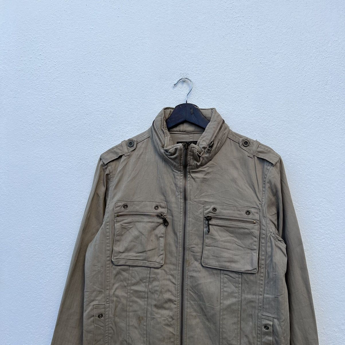Japanese Brand VINTAGE ROUSHATTE SANFORIZED UNION MADE BIKER JACKET Size US M / EU 48-50 / 2 - 3 Thumbnail