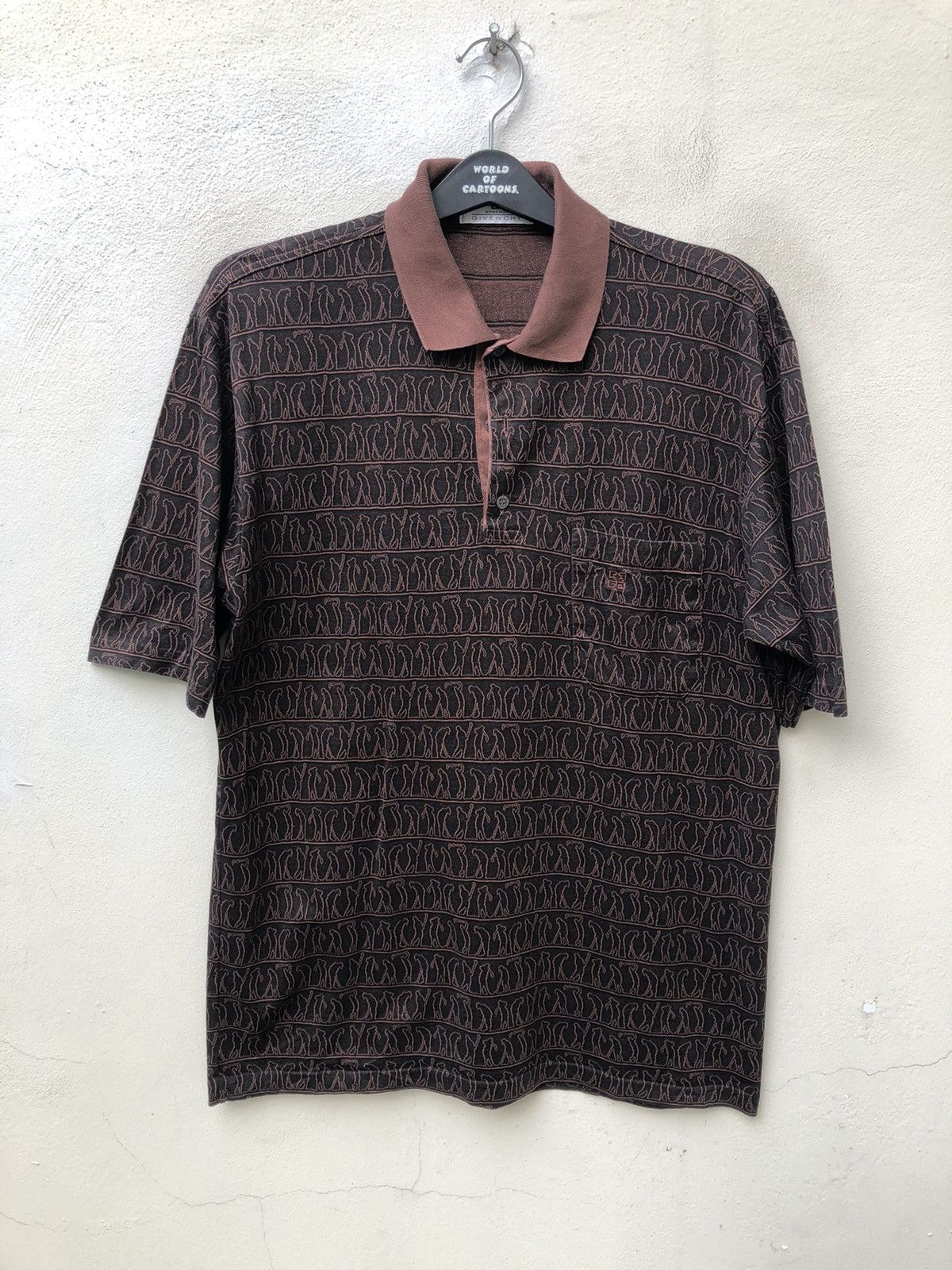 Vintage Givenchy Made in Italy Golfer Monogram Polo Shirt Size US L / EU 52-54 / 3 - 5 Thumbnail