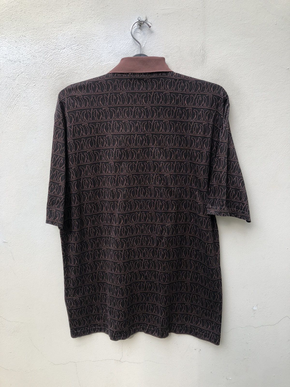 Vintage Givenchy Made in Italy Golfer Monogram Polo Shirt Size US L / EU 52-54 / 3 - 10 Thumbnail