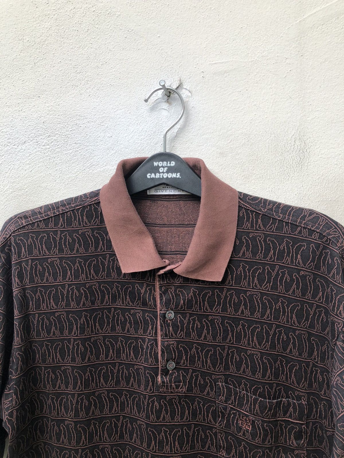 Vintage Givenchy Made in Italy Golfer Monogram Polo Shirt Size US L / EU 52-54 / 3 - 6 Thumbnail