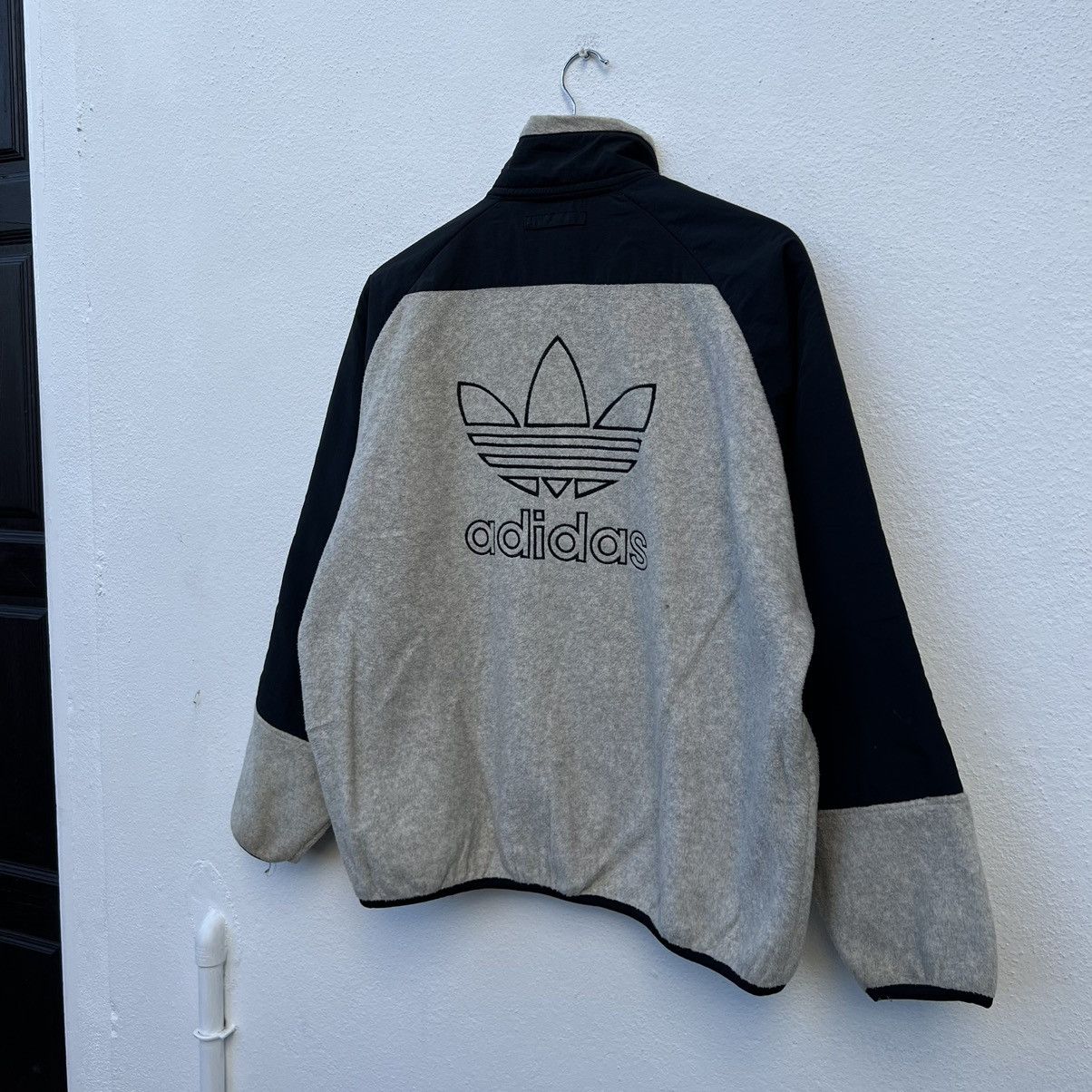 Adidas VINTAGE ADIDAS FLEECE SHERPA DIG PILE JACKET BIG LOGO Size US M / EU 48-50 / 2 - 9 Thumbnail