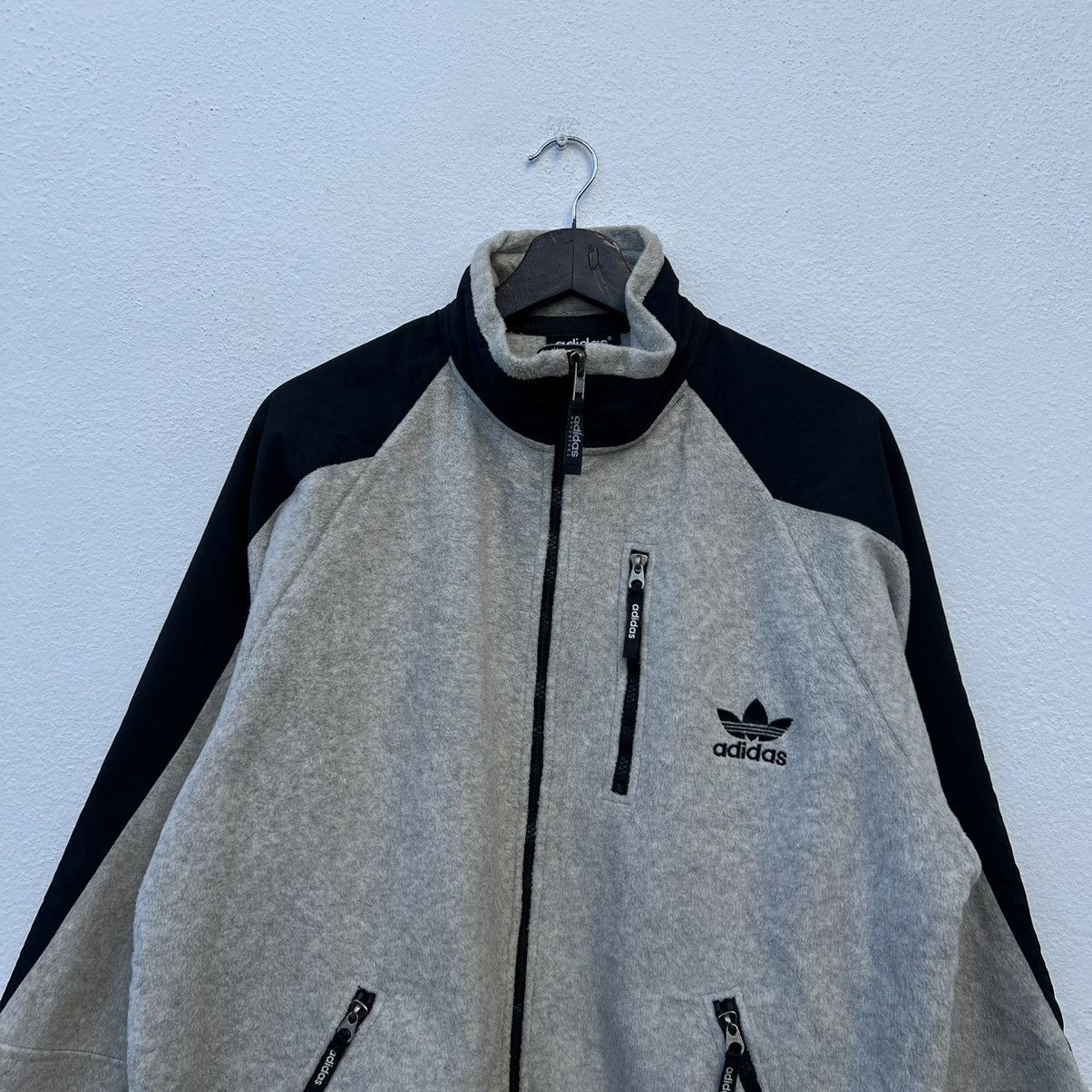 Adidas VINTAGE ADIDAS FLEECE SHERPA DIG PILE JACKET BIG LOGO Size US M / EU 48-50 / 2 - 3 Thumbnail