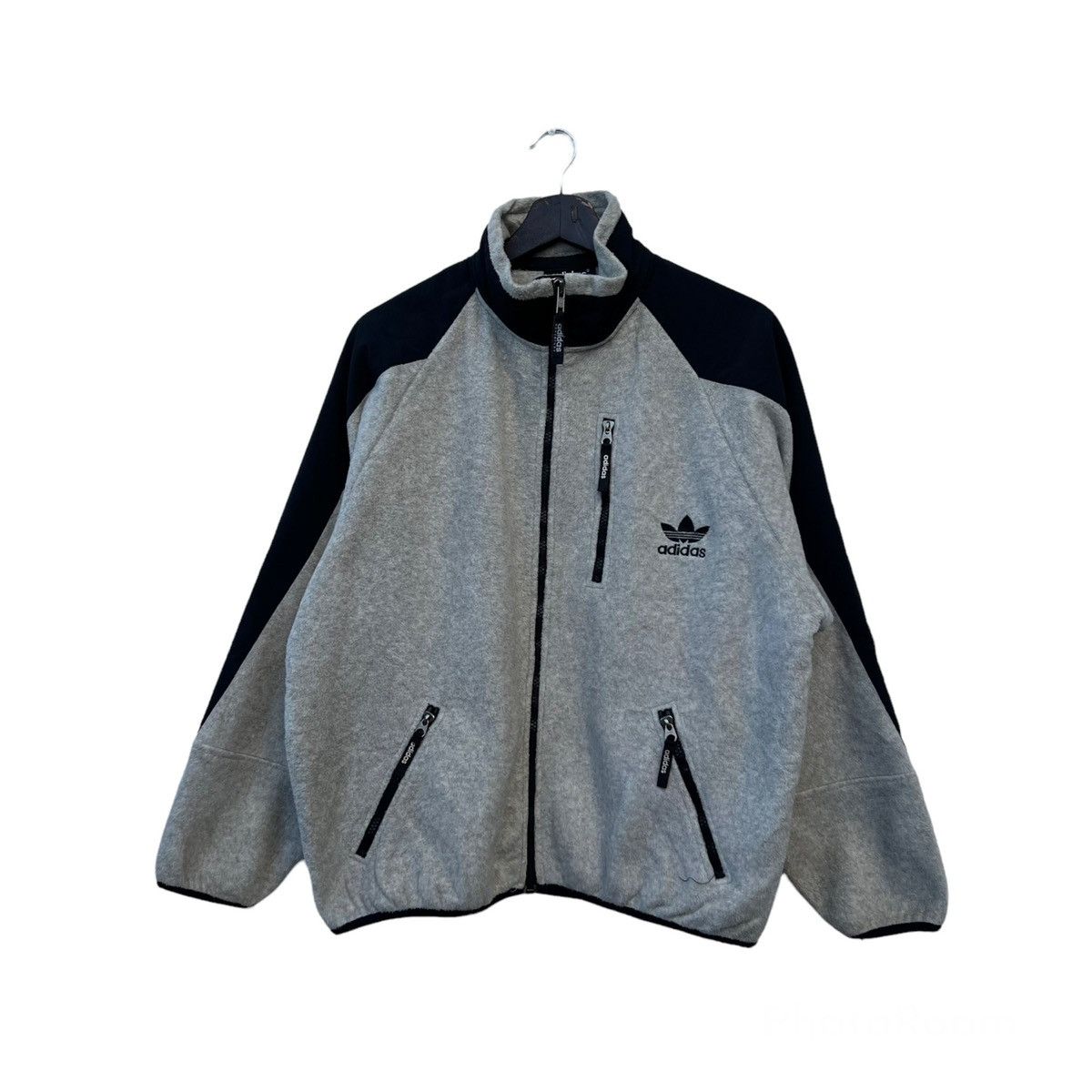 Adidas VINTAGE ADIDAS FLEECE SHERPA DIG PILE JACKET BIG LOGO Size US M / EU 48-50 / 2 - 1 Thumbnail