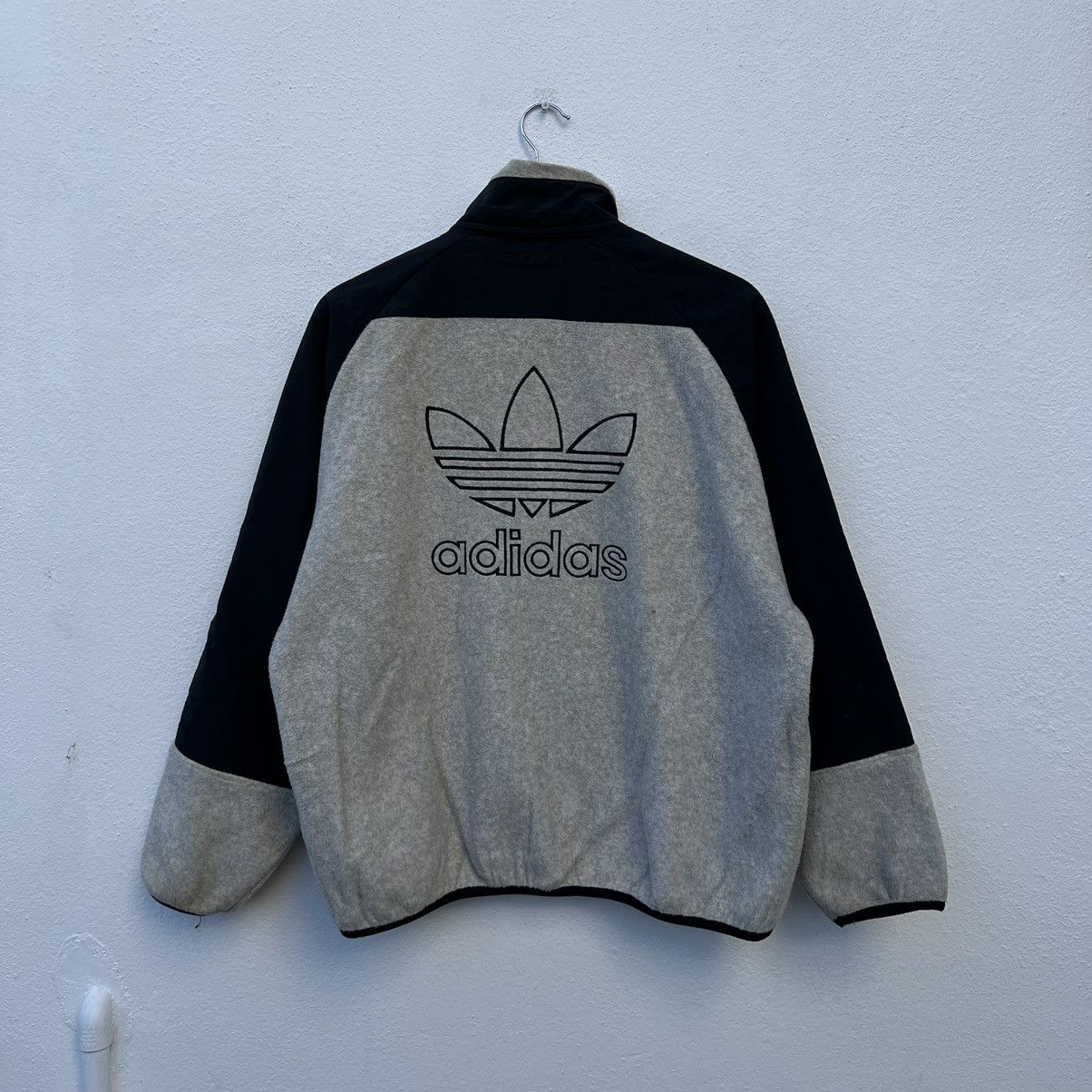 Adidas VINTAGE ADIDAS FLEECE SHERPA DIG PILE JACKET BIG LOGO Size US M / EU 48-50 / 2 - 8 Thumbnail