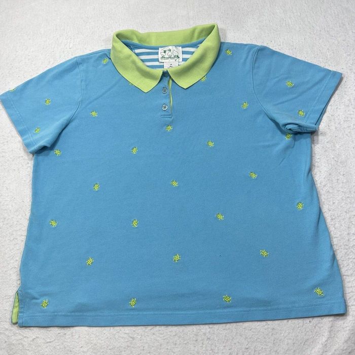 Vintage Vintage Quacker Factory Turtle Pattern Short Sleeve Polo | Grailed