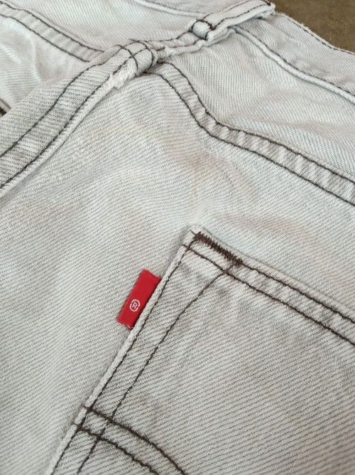 Levi's Vintage Levi's 501 Grey Distressed Jeans 33x31 Size US 33 - 5 Thumbnail