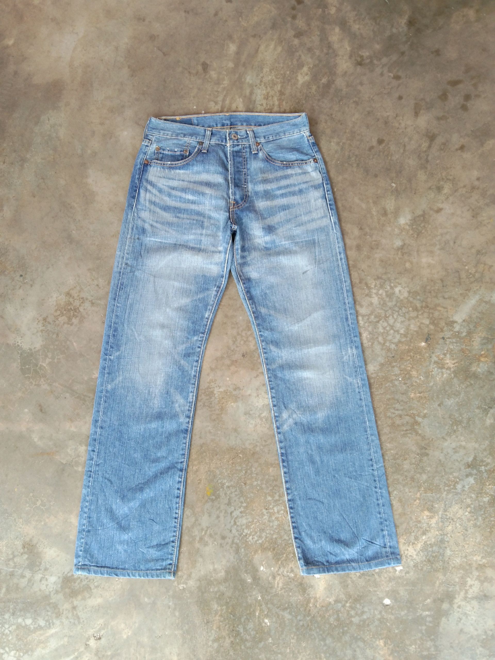 image of Levis x Vintage Levi's 501 Light Wash Jeans 29X30 in Blue, Men's