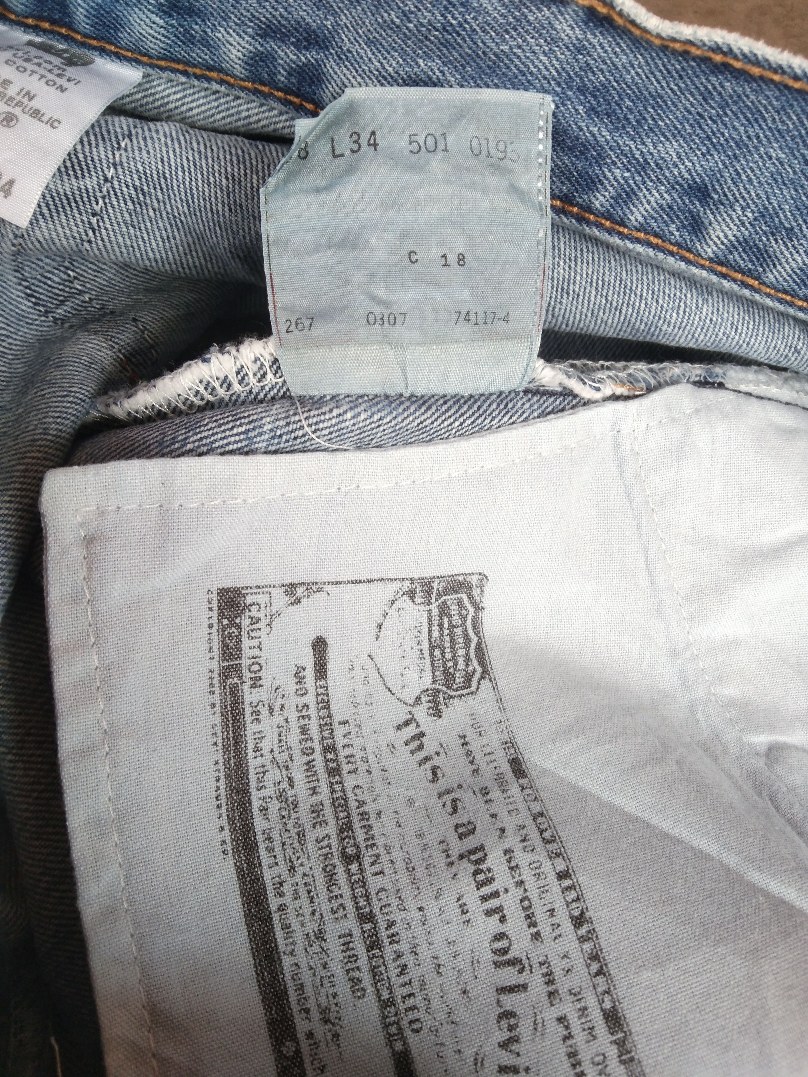 Levi's Vintage Levi's 501 Straight Leg Distressed Jeans 38x34 Size US 38 / EU 54 - 8 Thumbnail