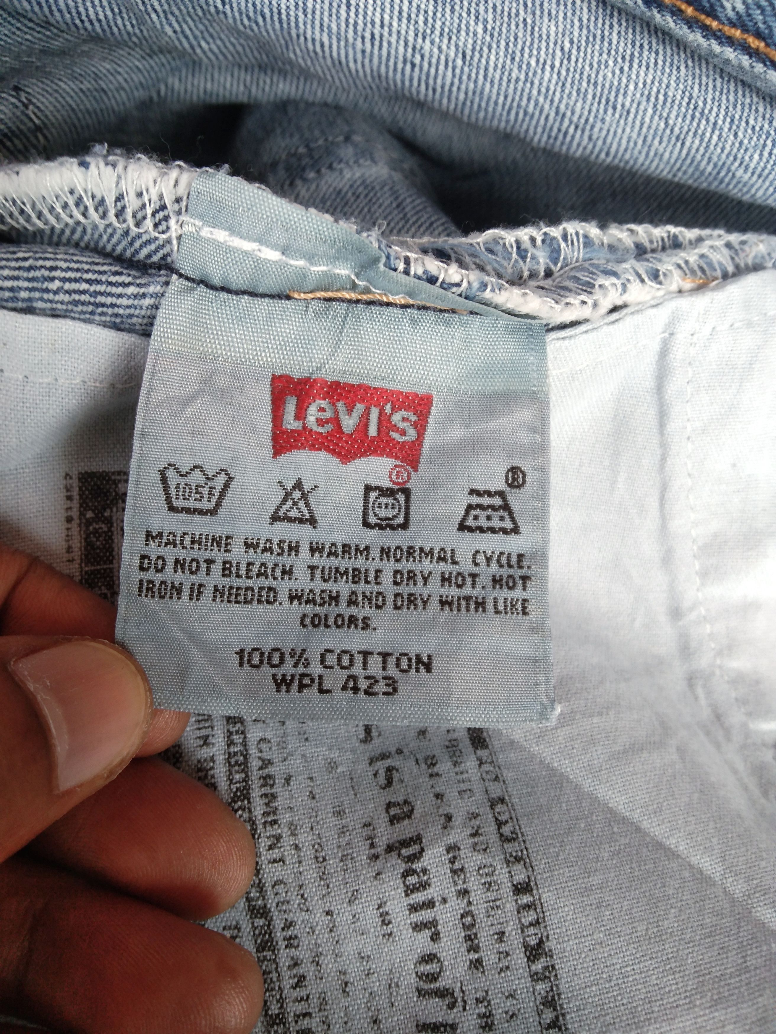 Levi's Vintage Levi's 501 Straight Leg Distressed Jeans 38x34 Size US 38 / EU 54 - 7 Thumbnail