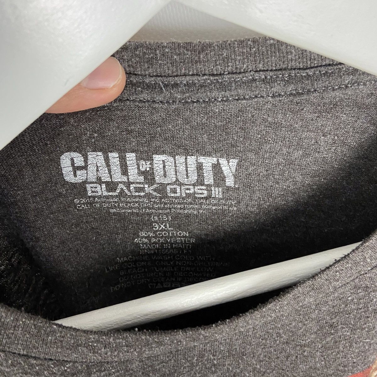 Playstation Call of Duty Black Ops 3 Zombies rare tee computer games Size US XXL / EU 58 / 5 - 3 Thumbnail