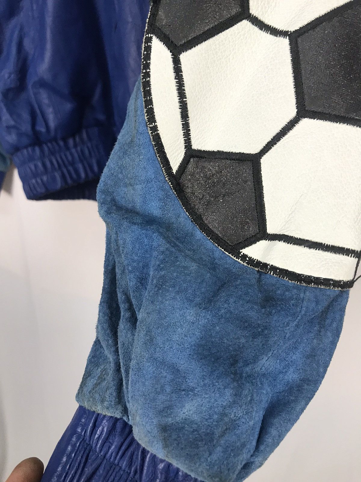 Leather × Vintage Vintage world soccer full leather zipper hoodie Size US M / EU 48-50 / 2 - 7 Thumbnail