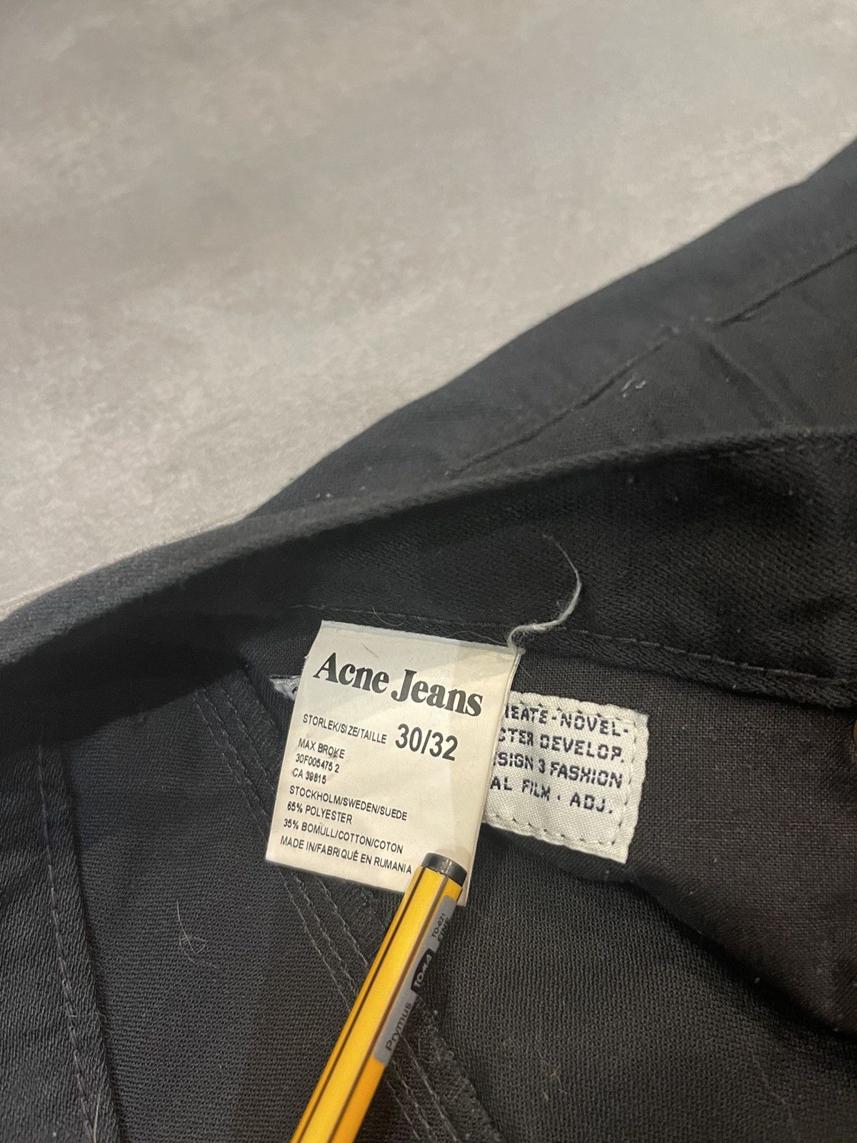 Acne Studios Acne Studios Max Broke Black Casual Pants Size US 30 / EU 46 - 15 Thumbnail