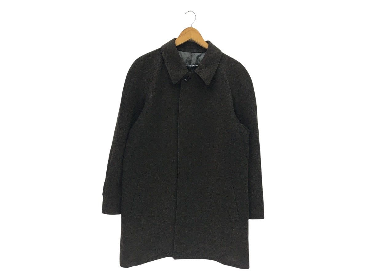 Yves Saint Laurent Vintage Yves Saint Laurent Plain Wool Long Jacket Size US L / EU 52-54 / 3 - 1 Thumbnail