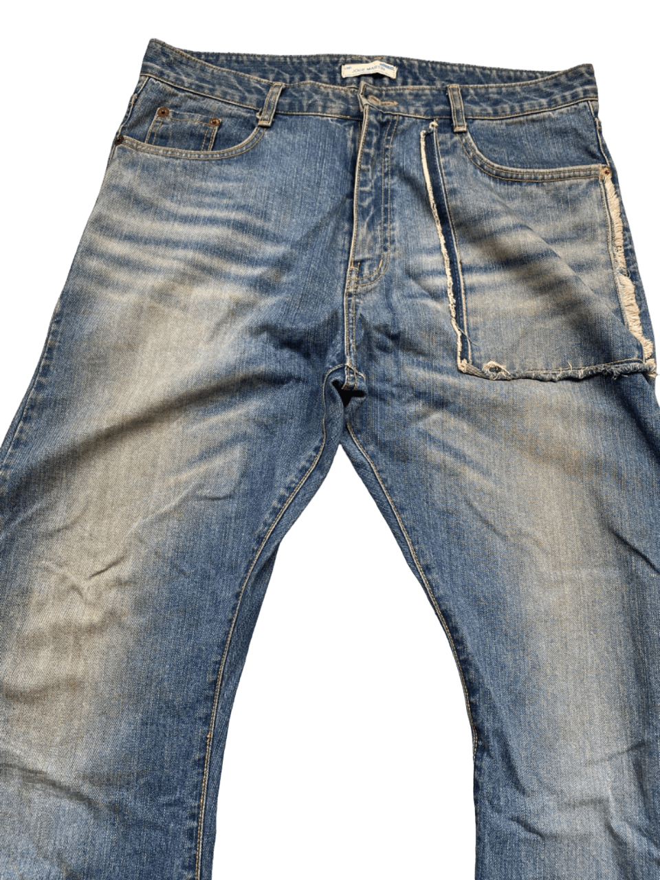 Japanese Brand Distressed Curve Leg Joge Martin Jeans Size US 37 - 4 Thumbnail