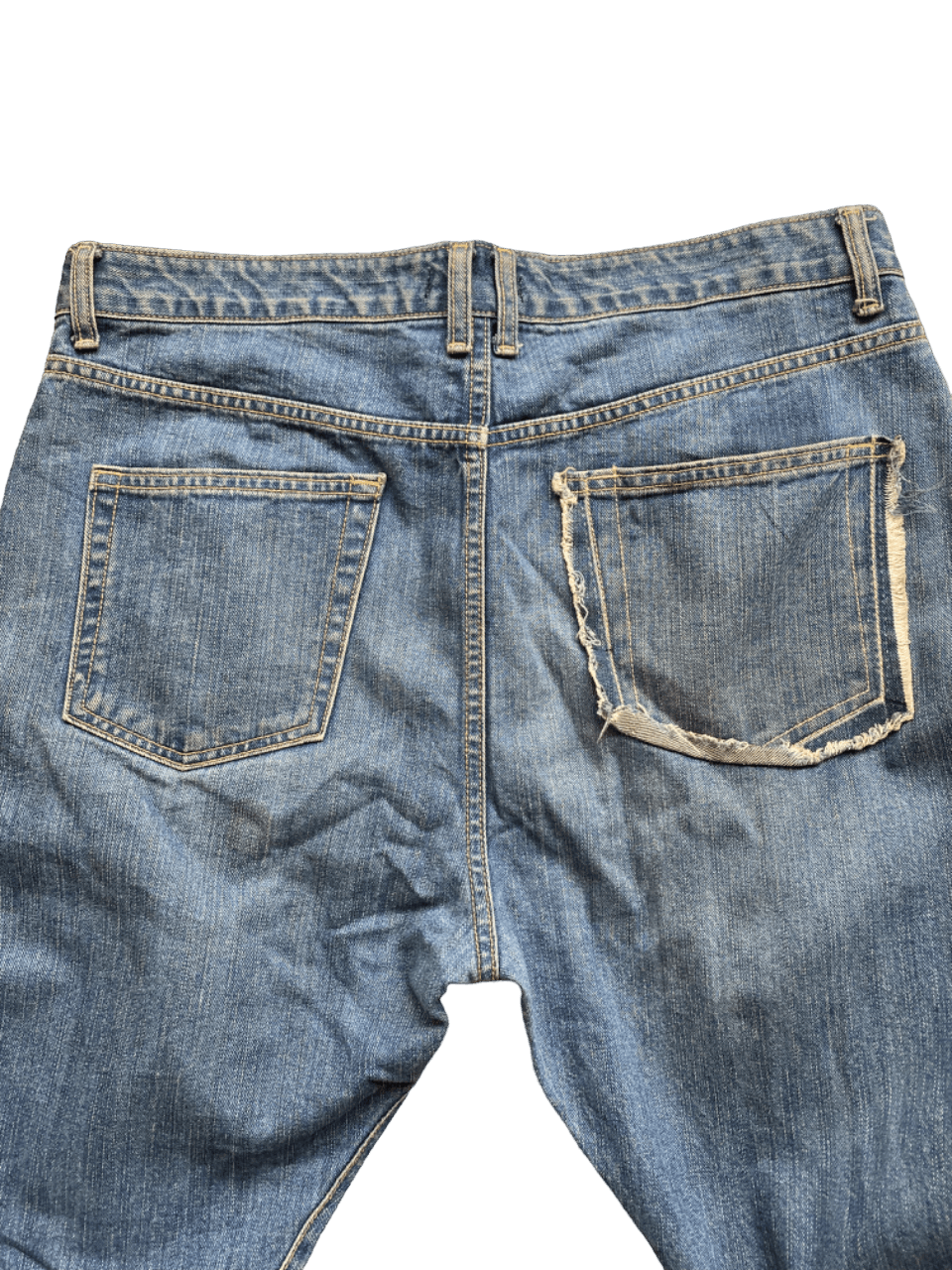 Japanese Brand Distressed Curve Leg Joge Martin Jeans Size US 37 - 6 Thumbnail