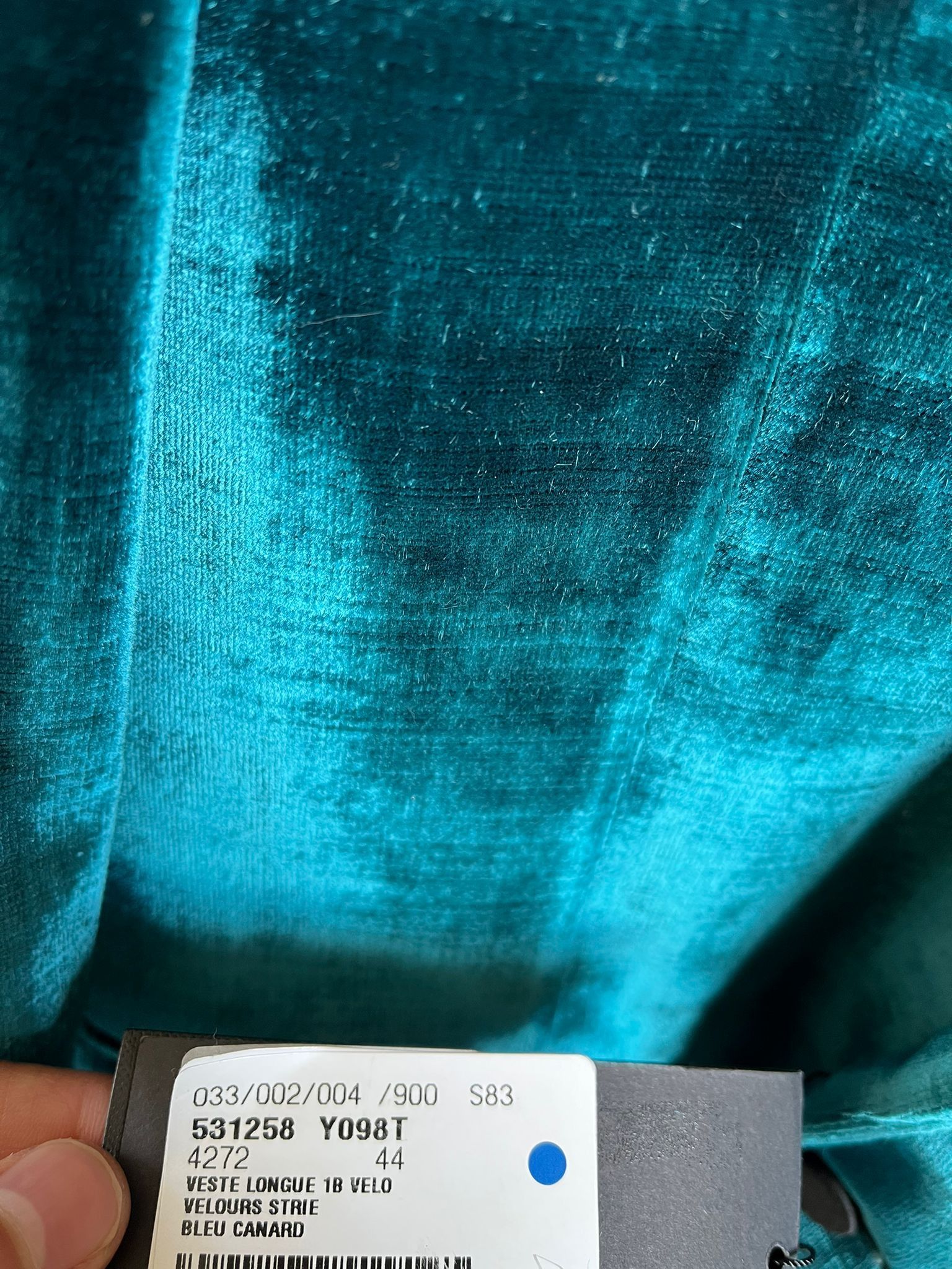 Saint Laurent Paris Velvet Jacket in Blue color Size US S / EU 44-46 / 1 - 15 Thumbnail