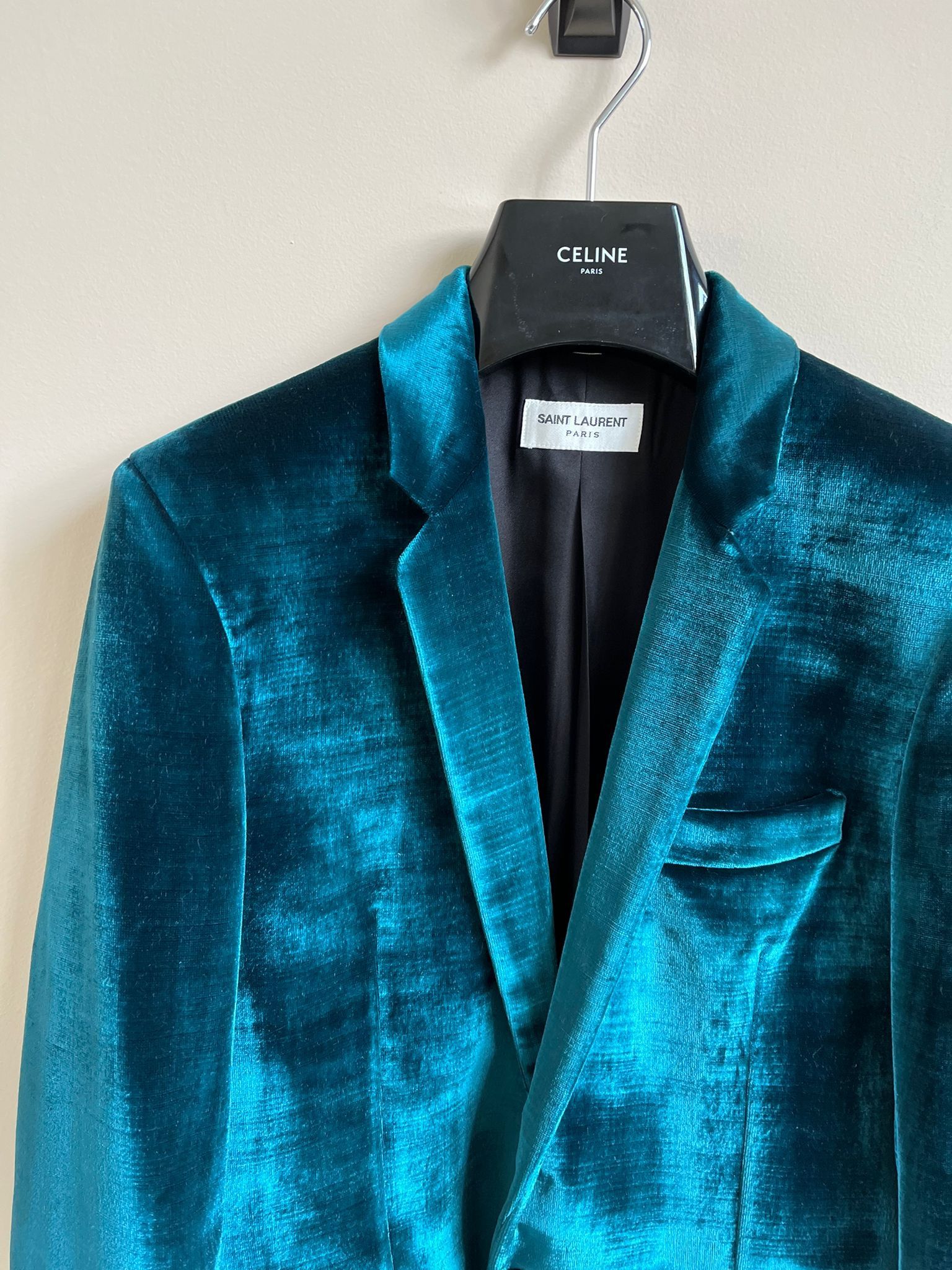 Saint Laurent Paris Velvet Jacket in Blue color Size US S / EU 44-46 / 1 - 8 Thumbnail