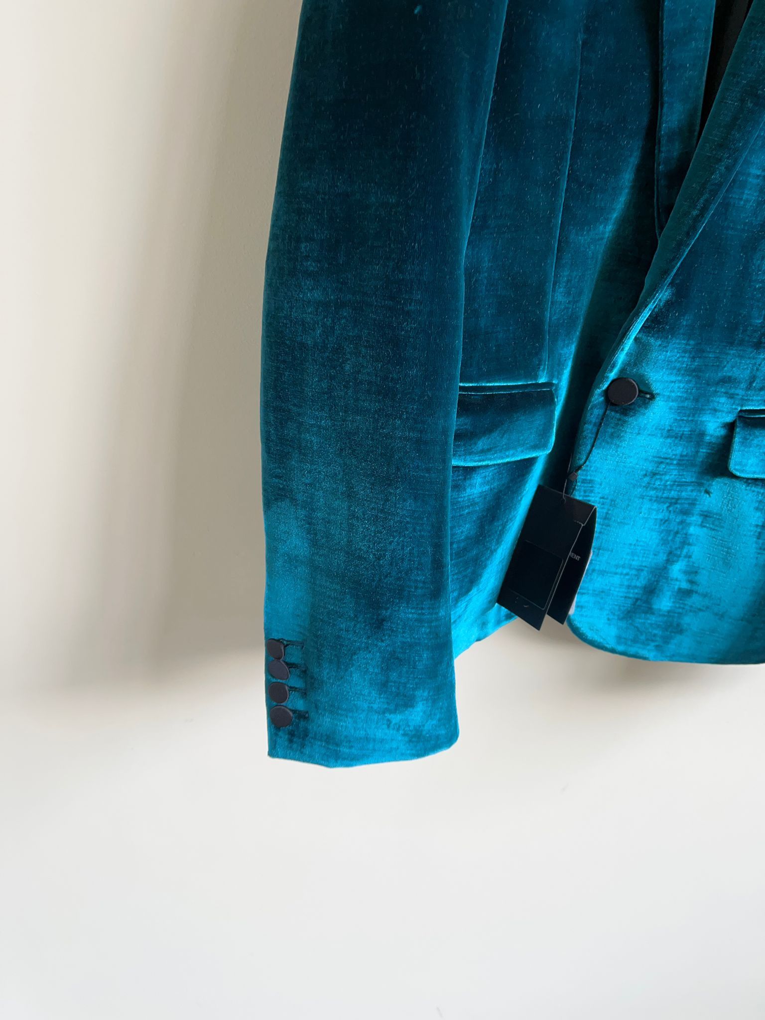 Saint Laurent Paris Velvet Jacket in Blue color Size US S / EU 44-46 / 1 - 4 Thumbnail
