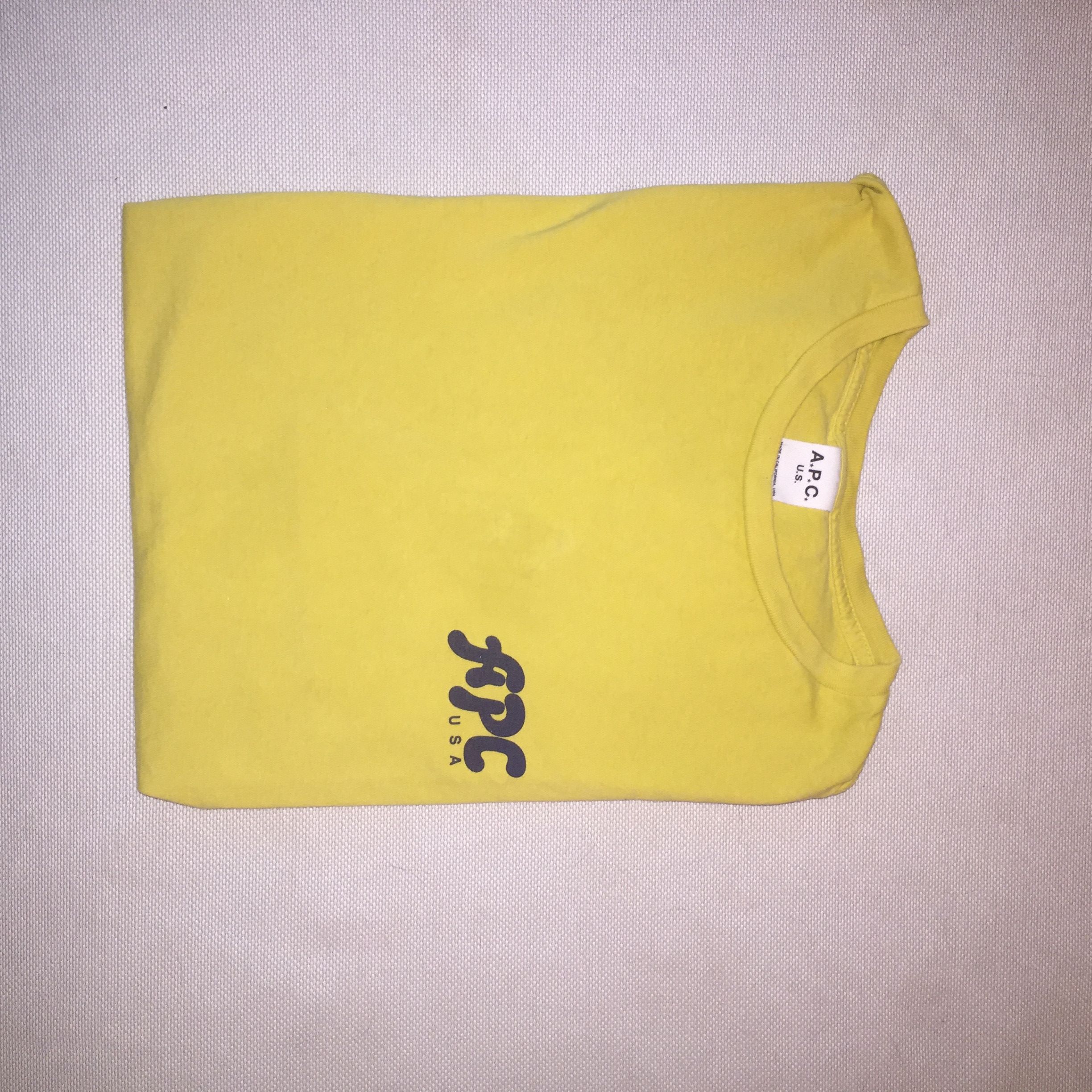 image of A P C Tee in Yellow, Men's (Size XL)