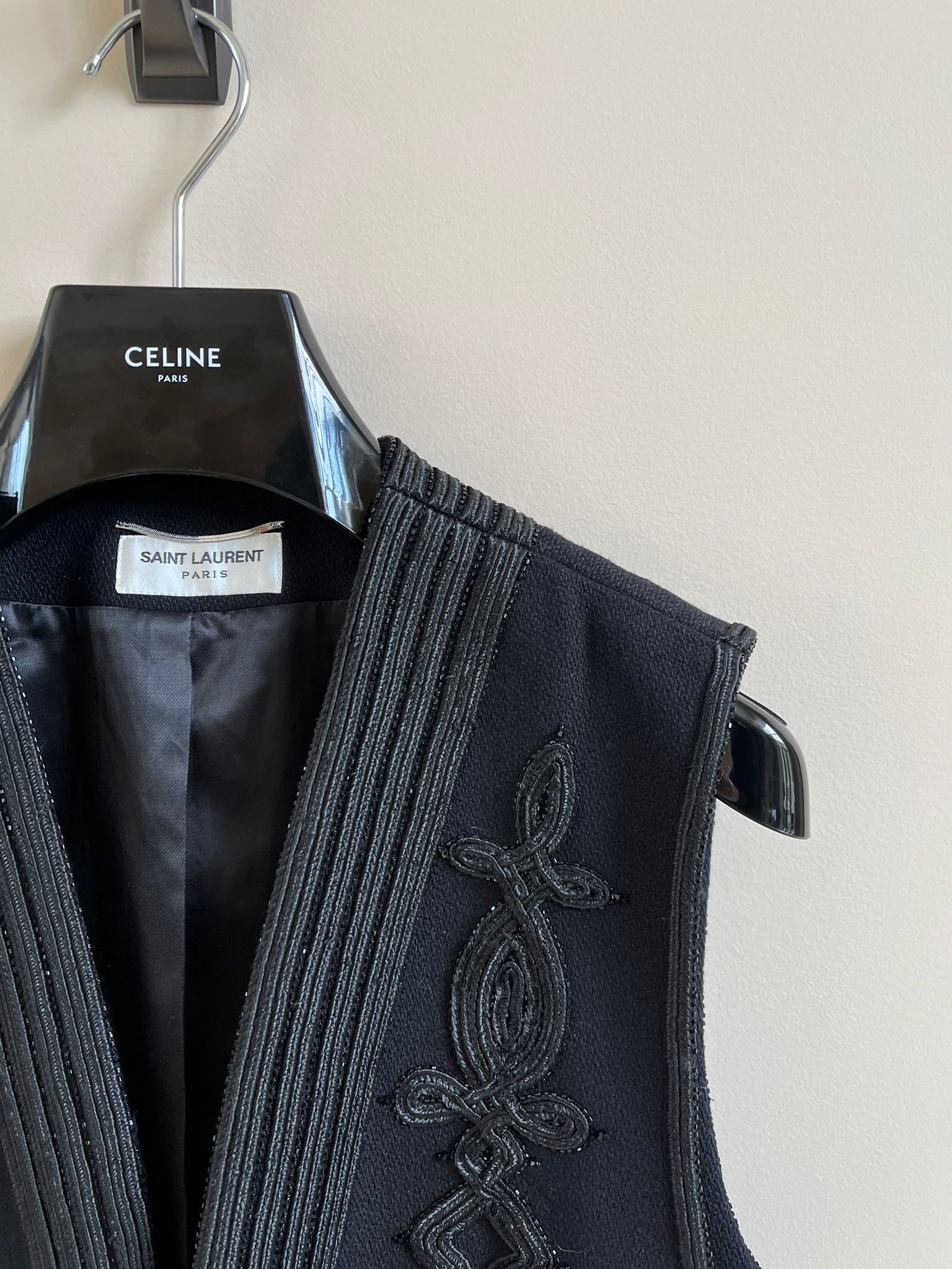 Saint Laurent Paris Vest in Black color Size US M / EU 48-50 / 2 - 8 Thumbnail