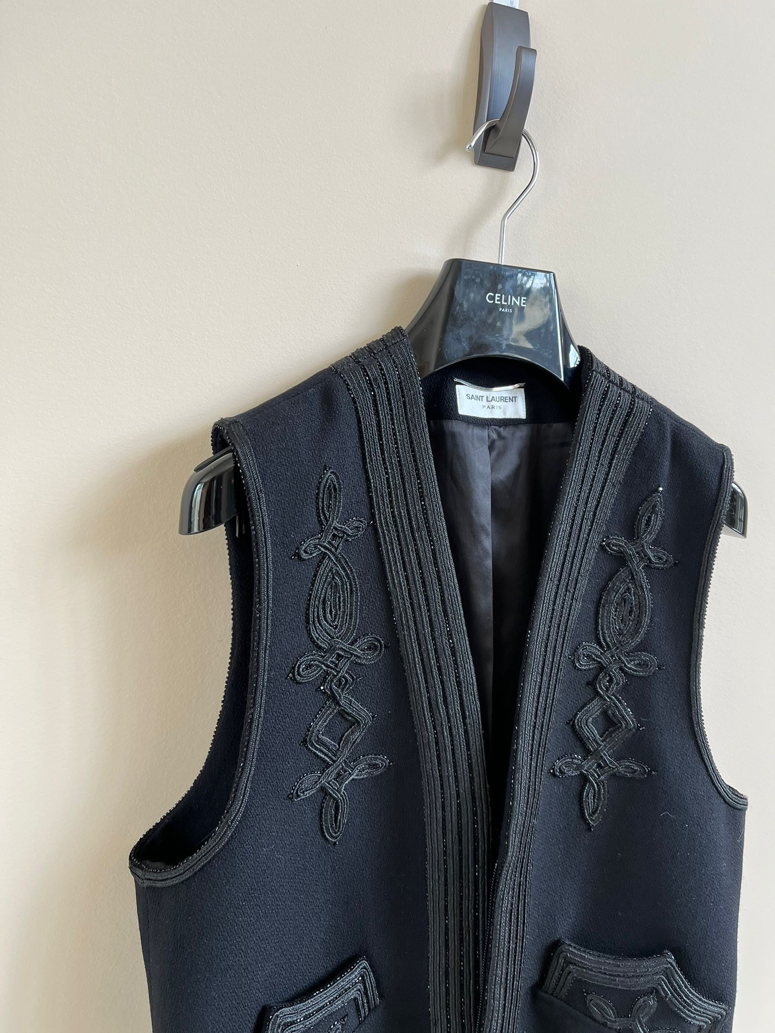 Saint Laurent Paris Vest in Black color Size US M / EU 48-50 / 2 - 9 Thumbnail