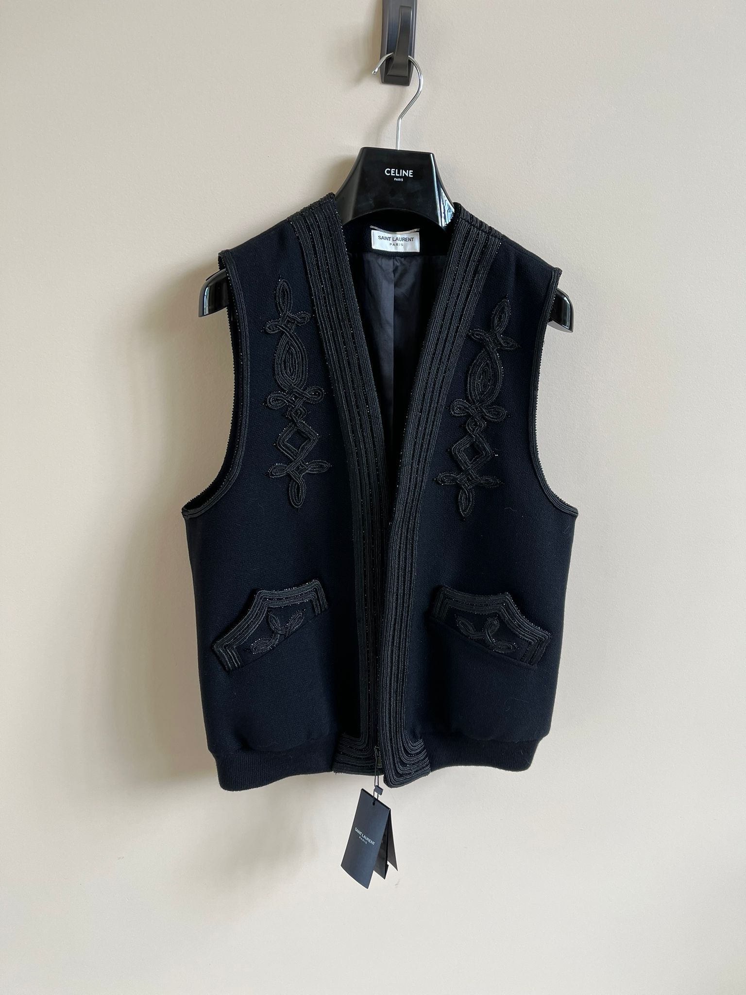 Saint Laurent Paris Vest in Black color Size US M / EU 48-50 / 2 - 4 Thumbnail