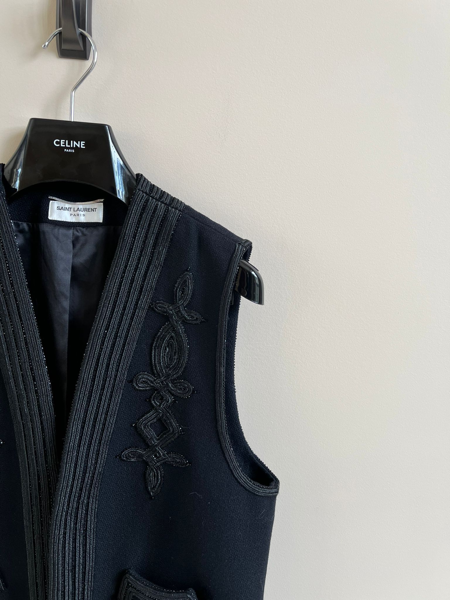 Saint Laurent Paris Vest in Black color Size US M / EU 48-50 / 2 - 7 Thumbnail
