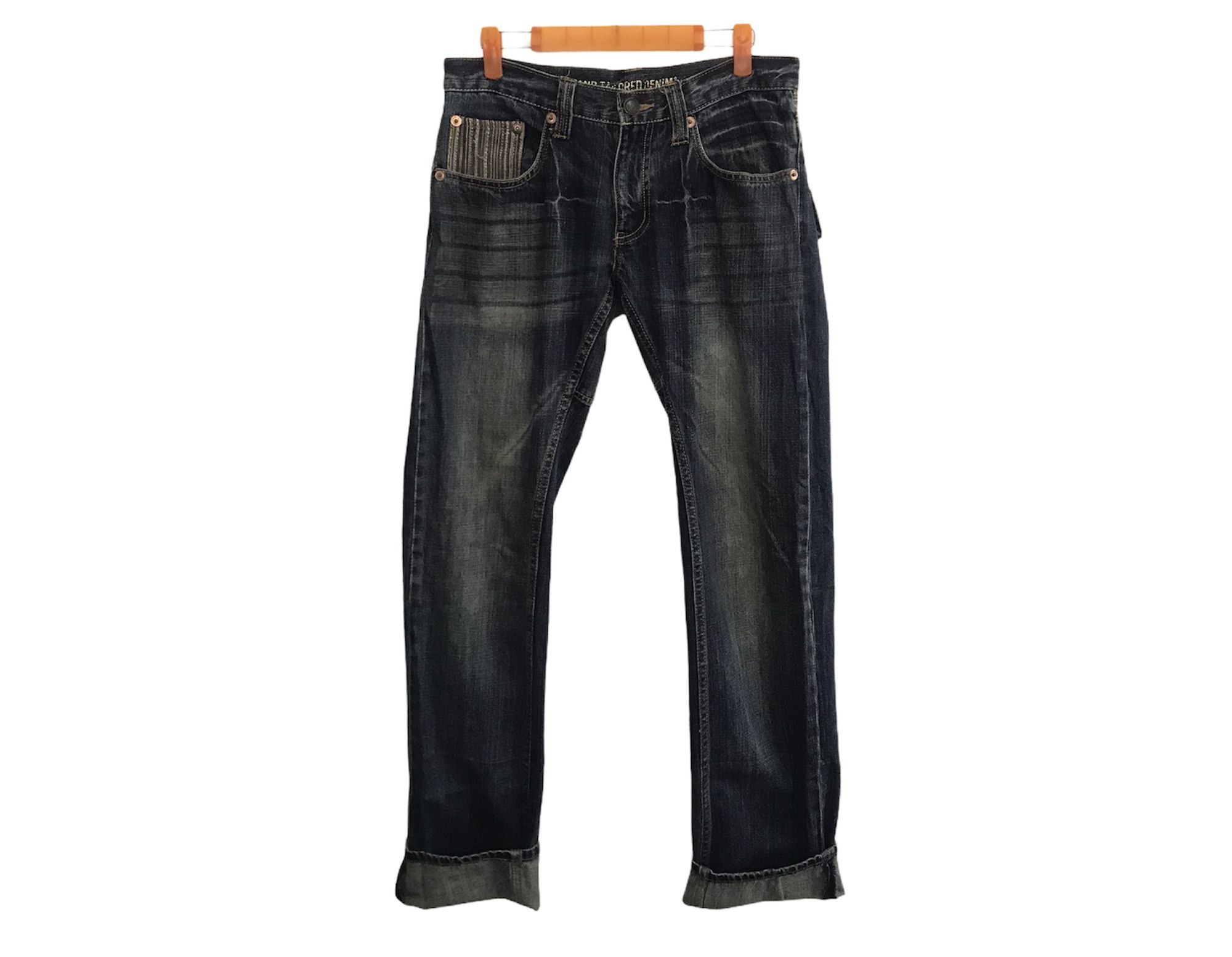 Japanese Brand Hand Tailored Denim Jeans Jack Serika Lightning Antik Art Size US 30 / EU 46 - 3 Thumbnail