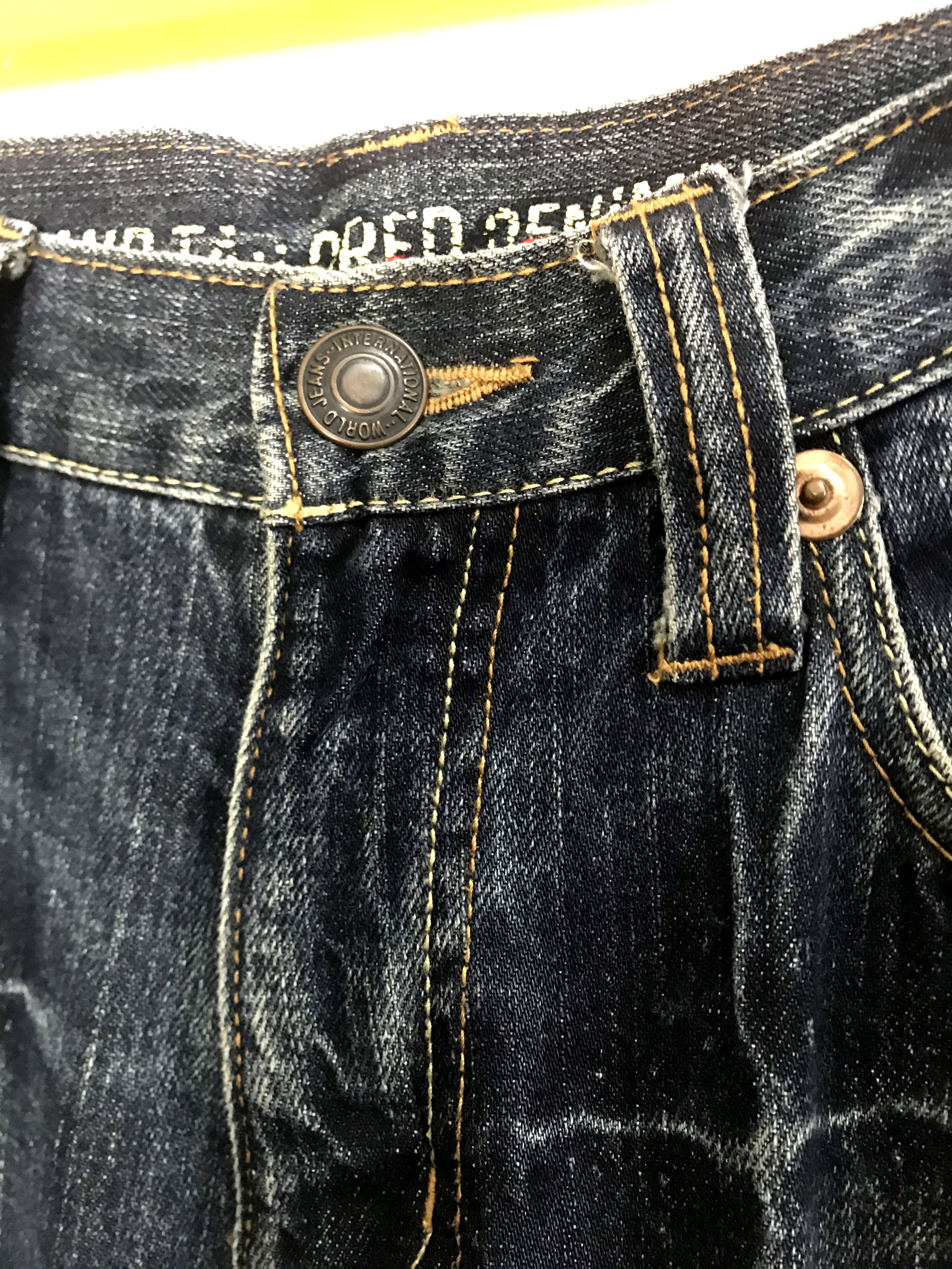 Japanese Brand Hand Tailored Denim Jeans Jack Serika Lightning Antik Art Size US 30 / EU 46 - 7 Thumbnail