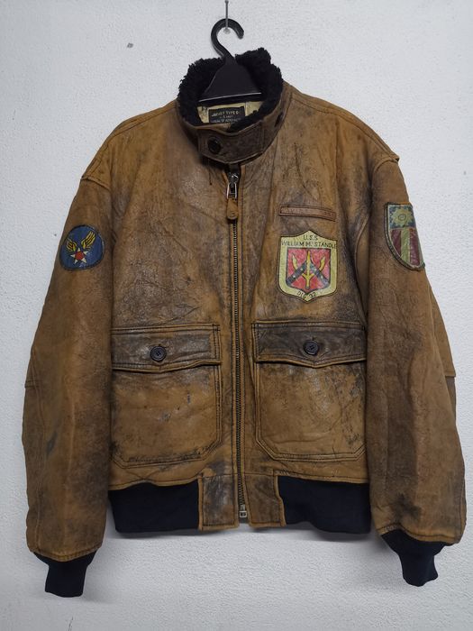 Vintage Military Avirex Limited Type G-1 Flight Leather Jacket ...