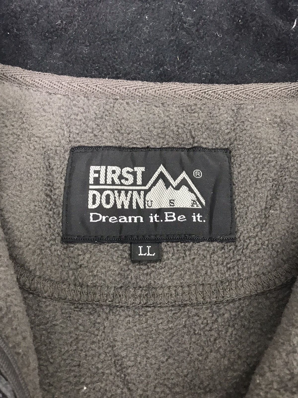 Japanese Brand Vintage First Down USA Fleece Jacket Winter Wear Wool Cool Size US L / EU 52-54 / 3 - 2 Thumbnail