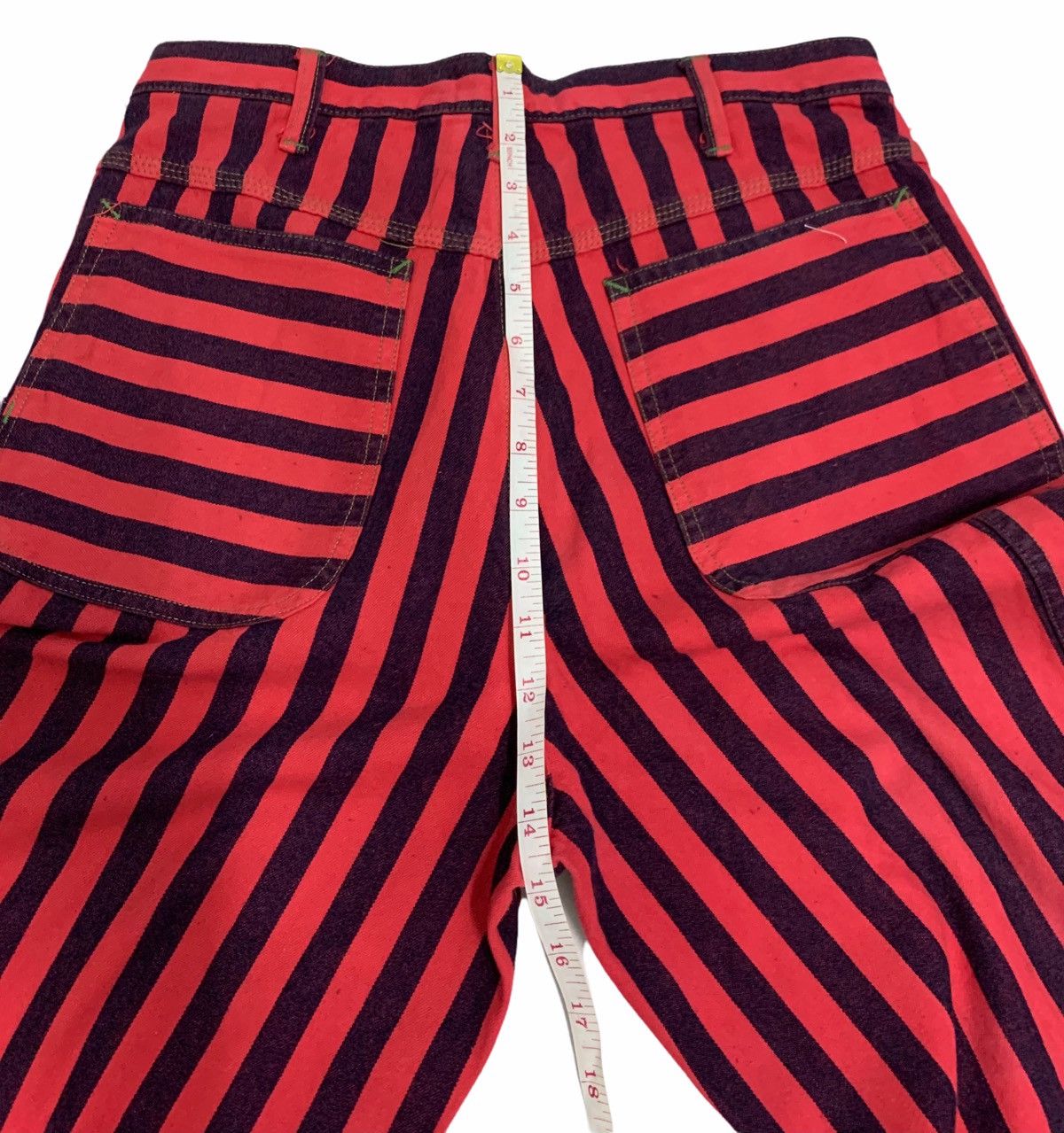Japanese Brand Vintage King Jonathan Over stripes Carpenter Pants Size US 30 / EU 46 - 16 Thumbnail
