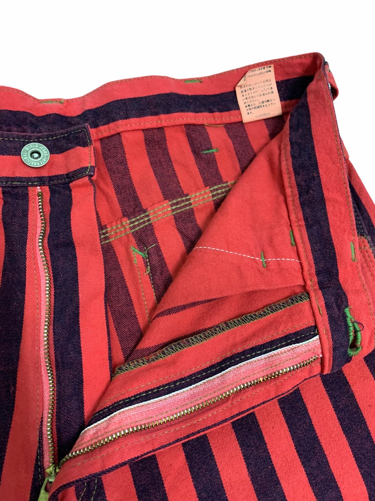 Japanese Brand Vintage King Jonathan Over stripes Carpenter Pants Size US 30 / EU 46 - 13 Thumbnail
