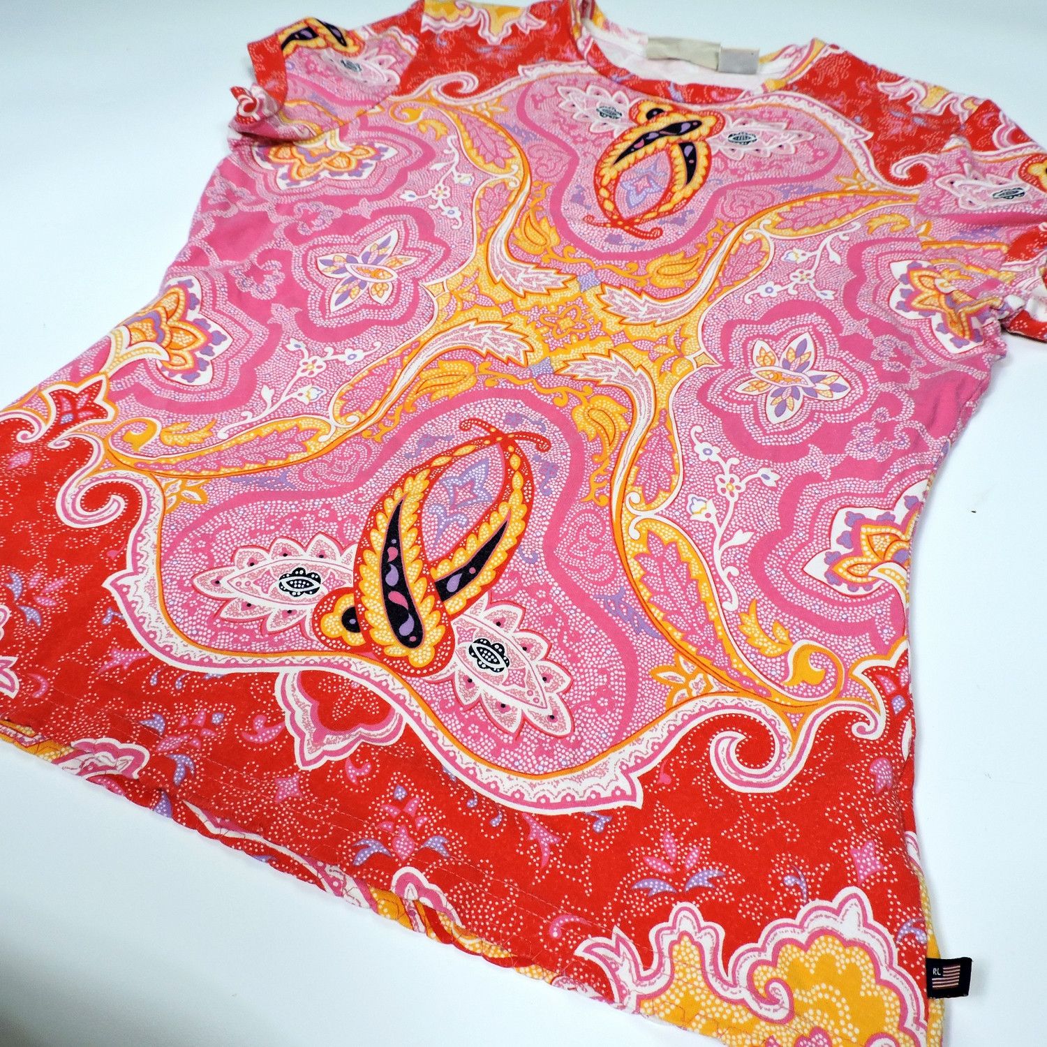 Ralph Lauren POLO JEANS CO. BY RALPH LAUREN PAISLEY BATIK T-SHIRT Size M / US 6-8 / IT 42-44 - 7 Thumbnail