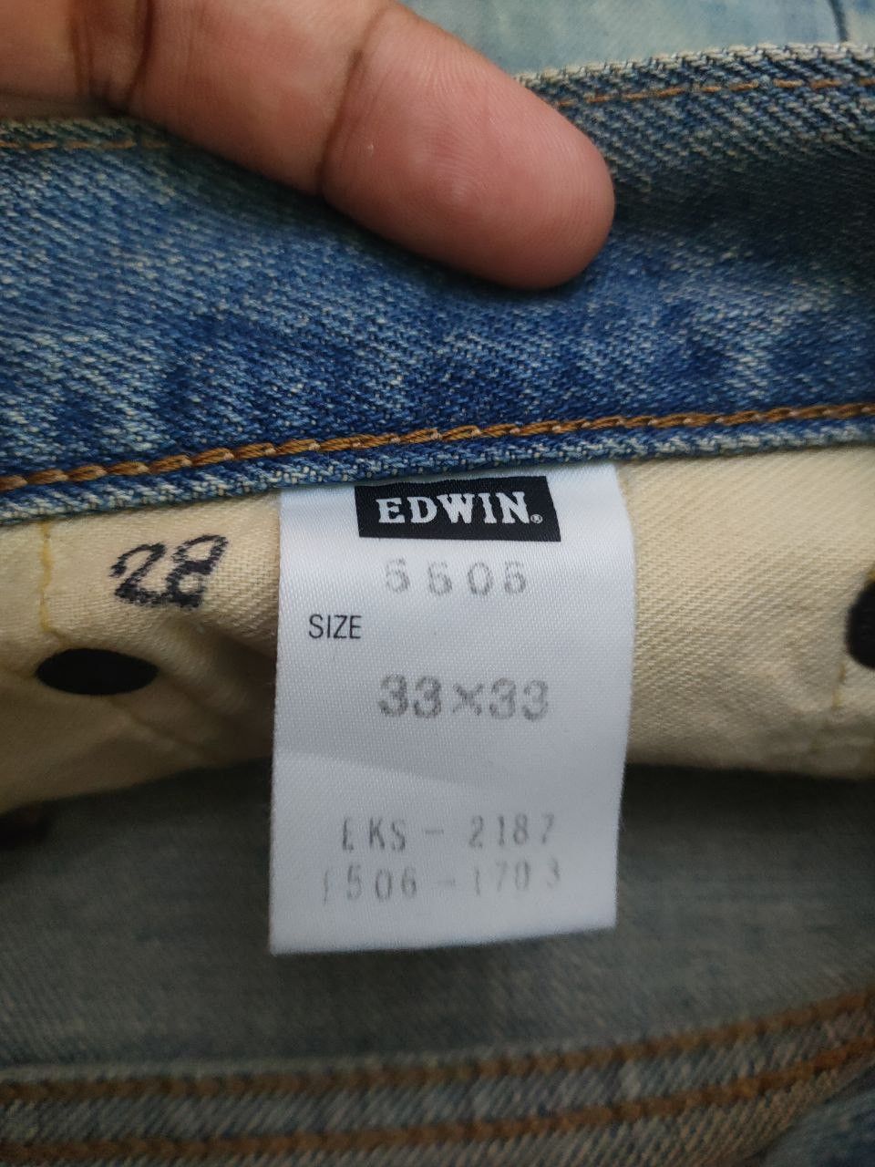 Edwin Vintage Edwin 505 Selvedge denim Size US 29 - 6 Thumbnail