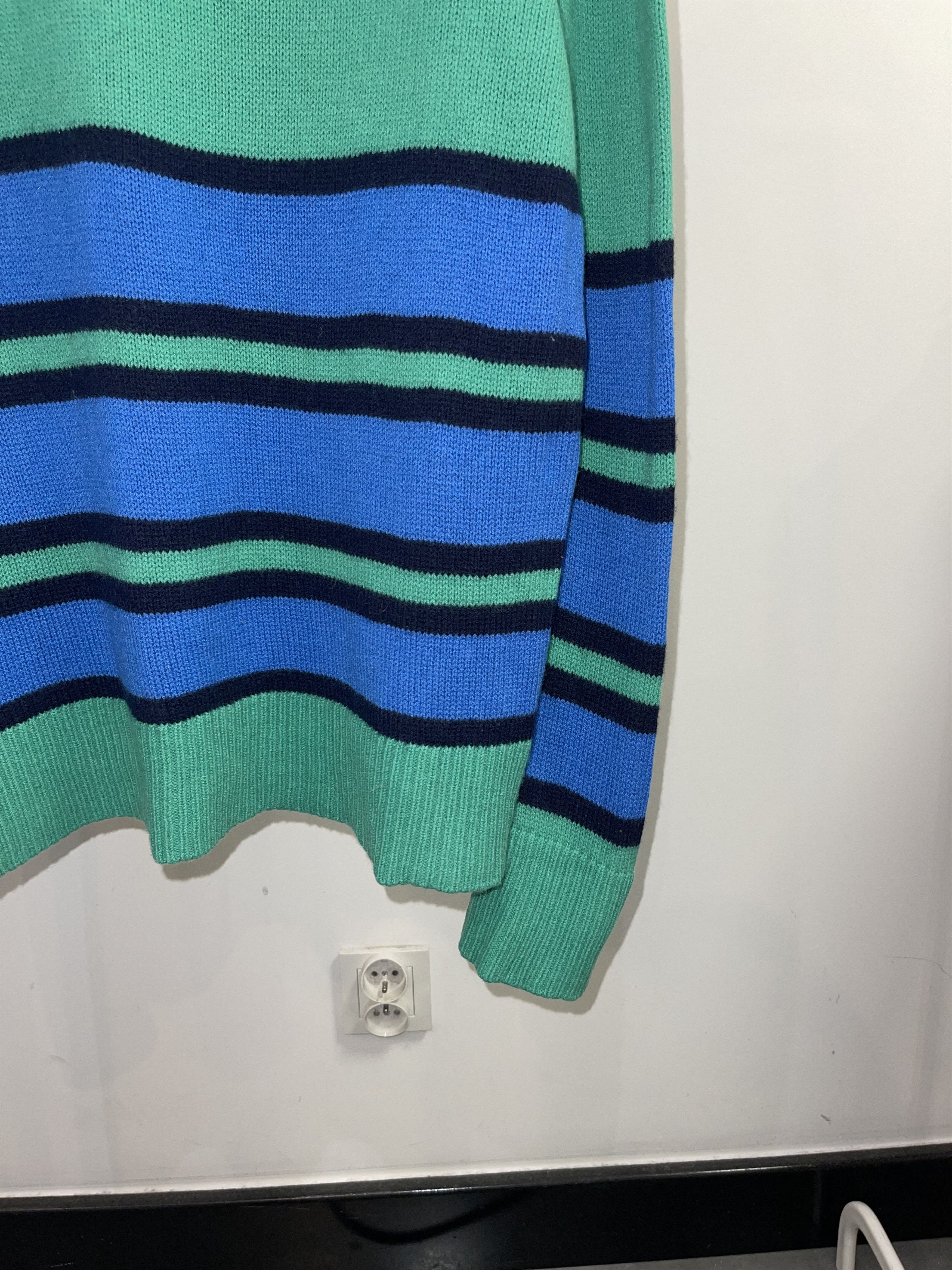 Acne Studios Acne Studios FA-UX Face Striped Wool Sweater Size US L / EU 52-54 / 3 - 6 Thumbnail