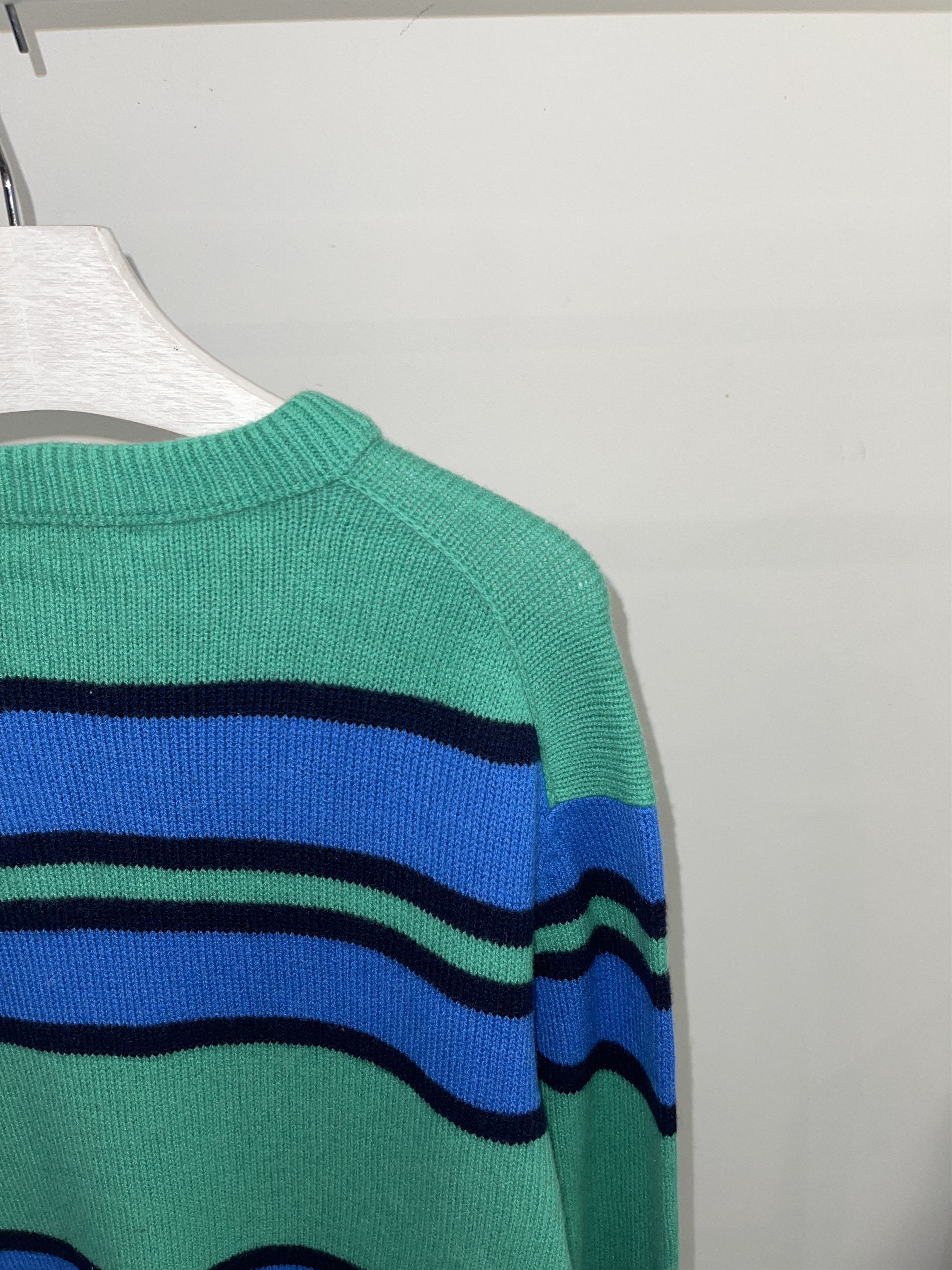 Acne Studios Acne Studios FA-UX Face Striped Wool Sweater Size US L / EU 52-54 / 3 - 5 Thumbnail