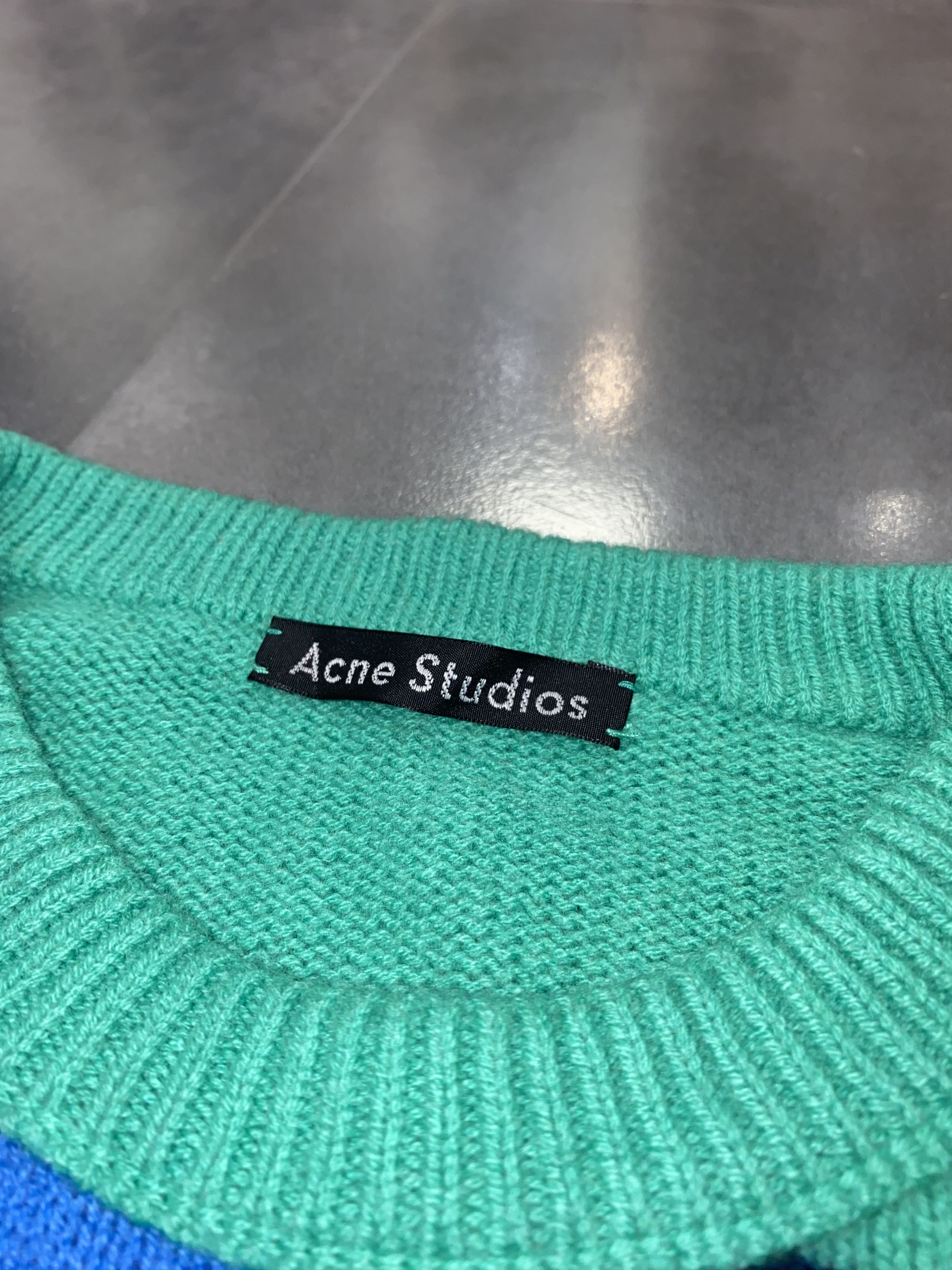 Acne Studios Acne Studios FA-UX Face Striped Wool Sweater Size US L / EU 52-54 / 3 - 12 Thumbnail