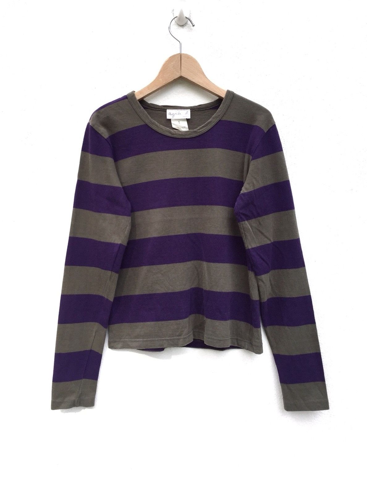Agnes B sleeve Stripe Shirt 16:5x20:5