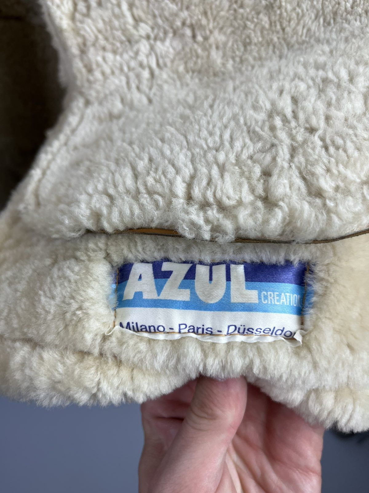 Genuine Leather 70s 80s AZUL Creation Genuine Leather Jacket Vintage Sherpa Size US XL / EU 56 / 4 - 6 Thumbnail
