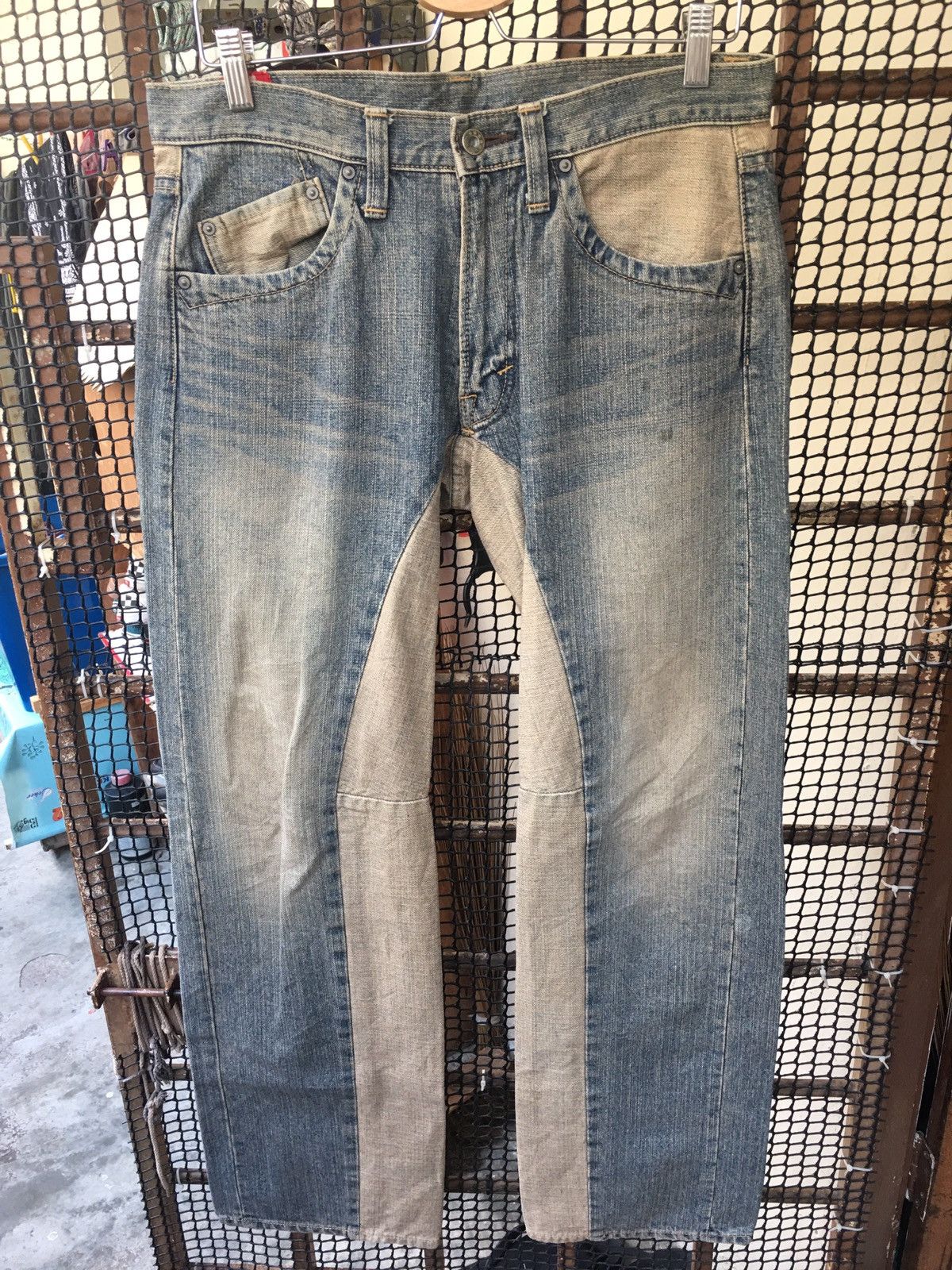 Japanese Brand BLUE WAY JAPAN UNIQUE DENIM JEANS Size US 32 / EU 48 - 1 Thumbnail