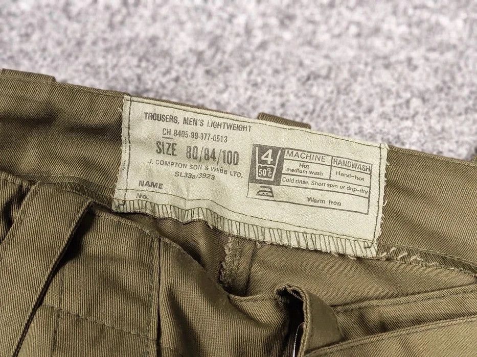 Vintage Vintage 90's British Army Lightweight Trousers Cargo Pants Size US 32 / EU 48 - 8 Thumbnail