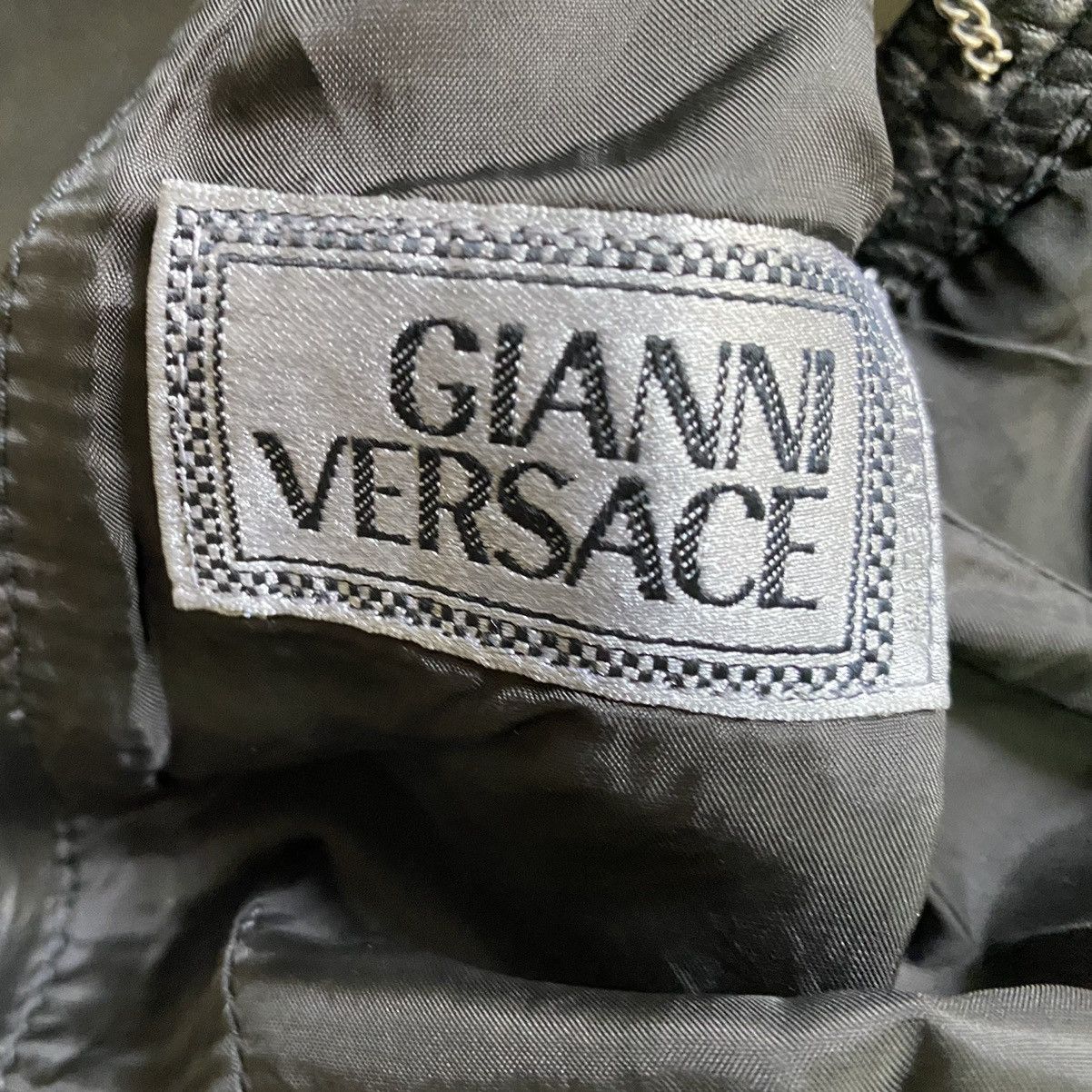 Versace Vintage FW93 Chain Stitch Leather Vest Size S / US 4 / IT 40 - 3 Thumbnail