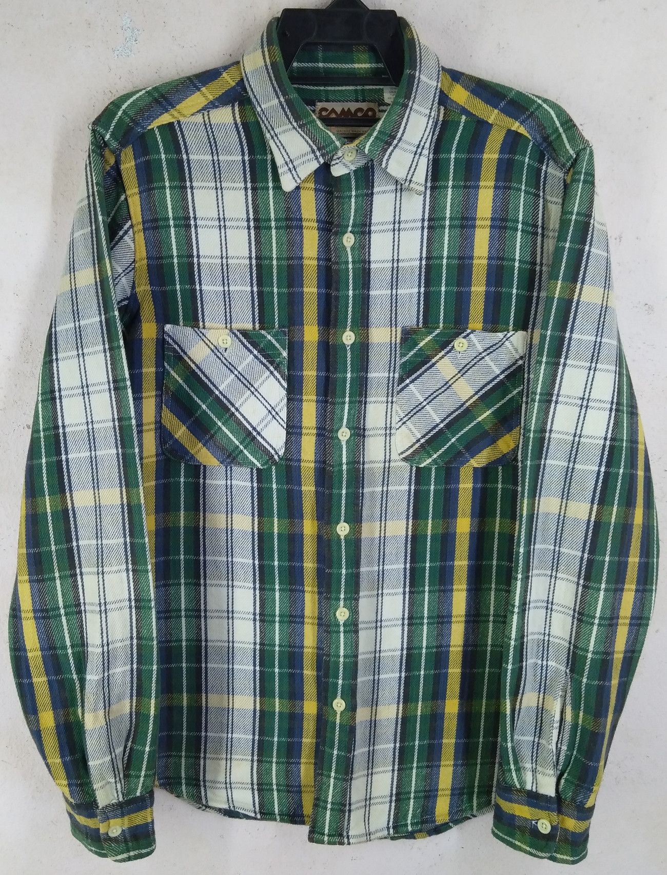 Flannel × Japanese Brand Vintage MFG Camco Striped Flannel ButtonUp Shirt Size US M / EU 48-50 / 2 - 1 Thumbnail