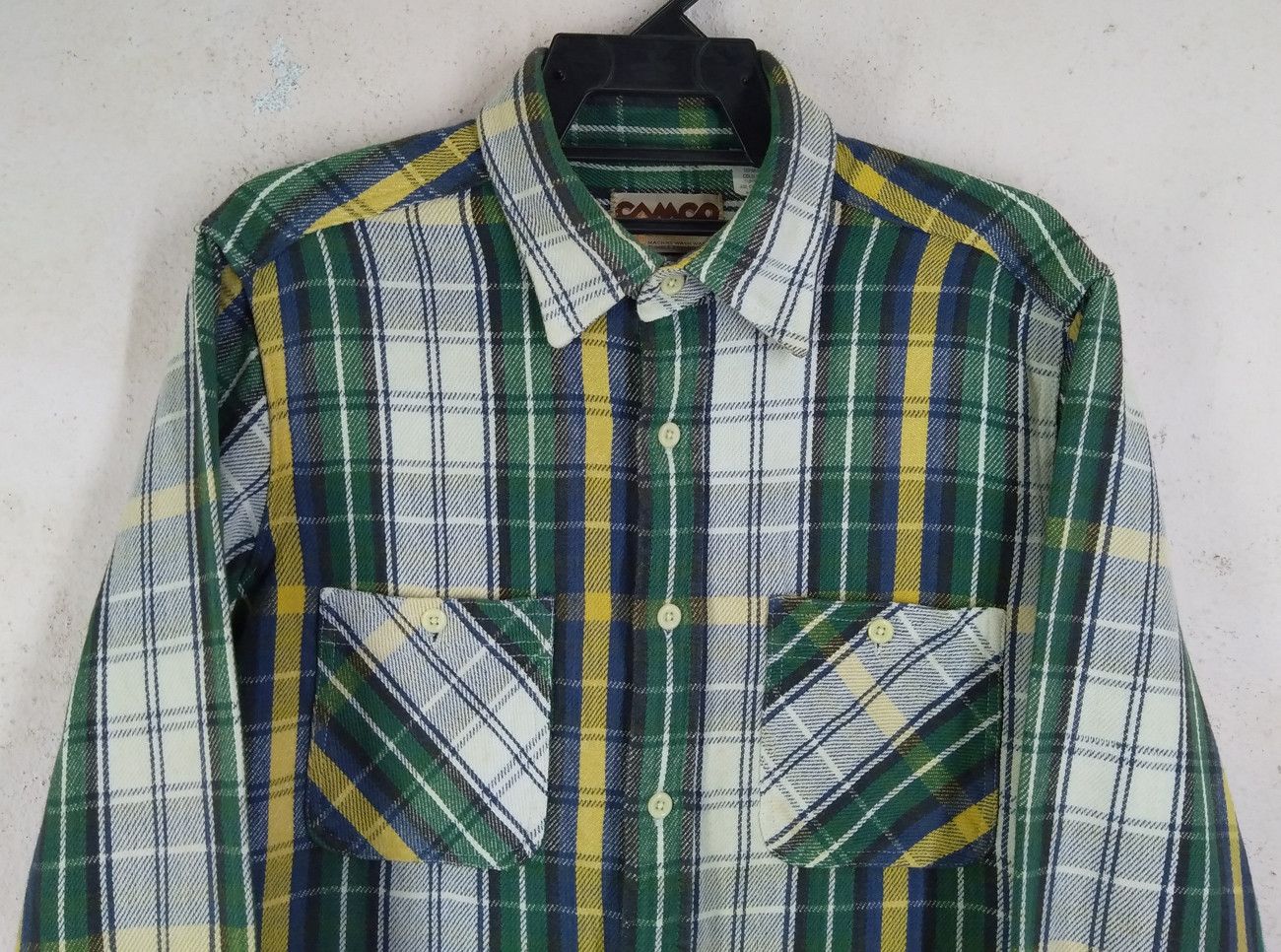 Flannel × Japanese Brand Vintage MFG Camco Striped Flannel ButtonUp Shirt Size US M / EU 48-50 / 2 - 2 Thumbnail