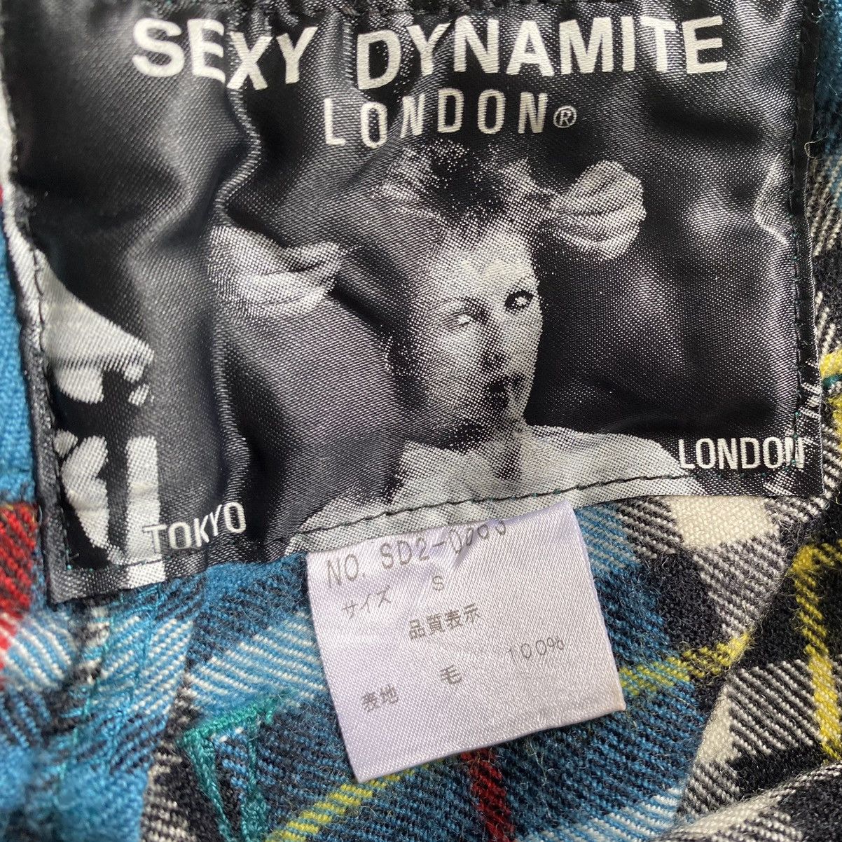 Japanese Brand Sexy Dynamite London Blue Tartan Bondage Trousers Size US 32 / EU 48 - 4 Thumbnail